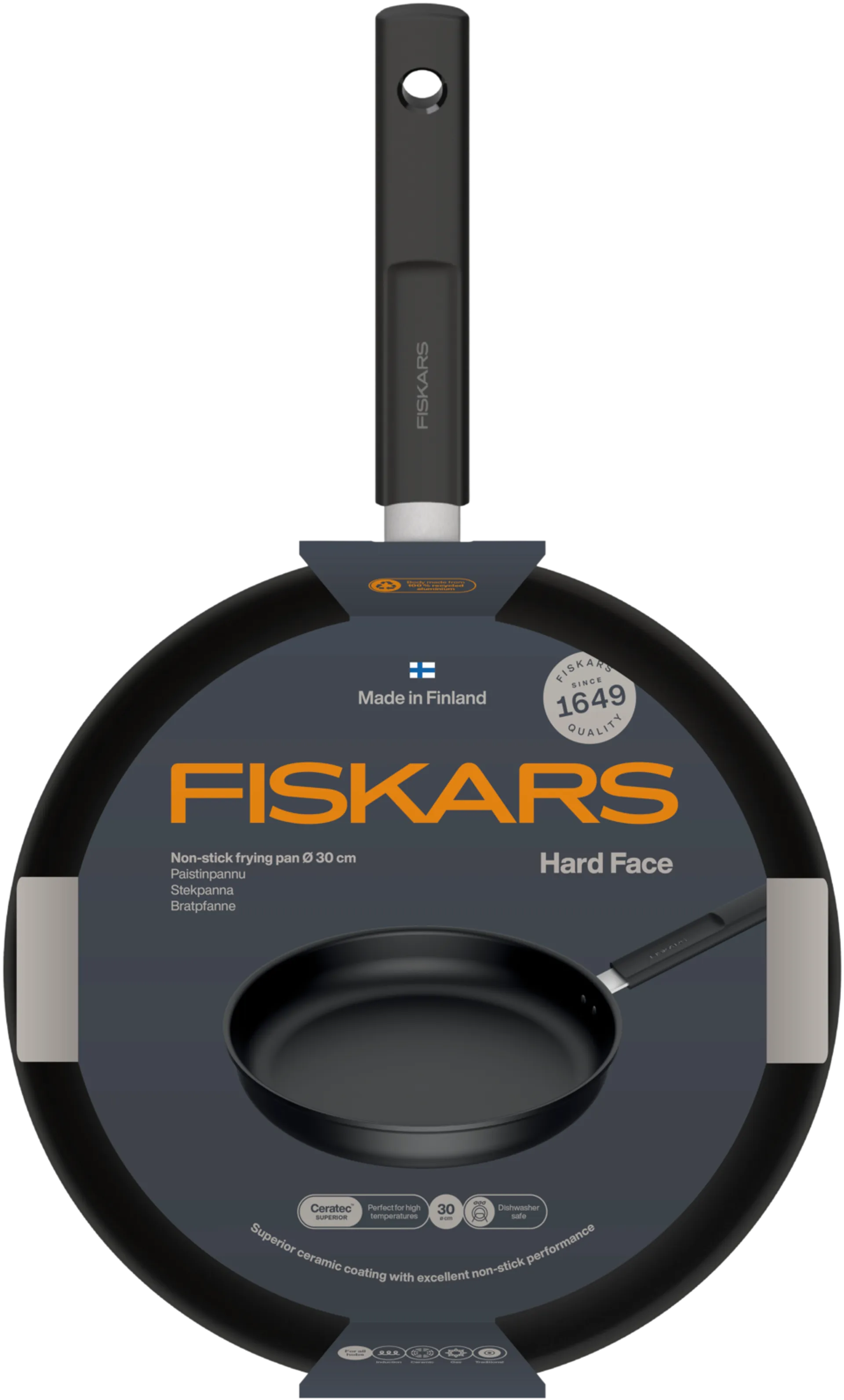 Fiskars Hard Face paistinpannu 30 cm - 4