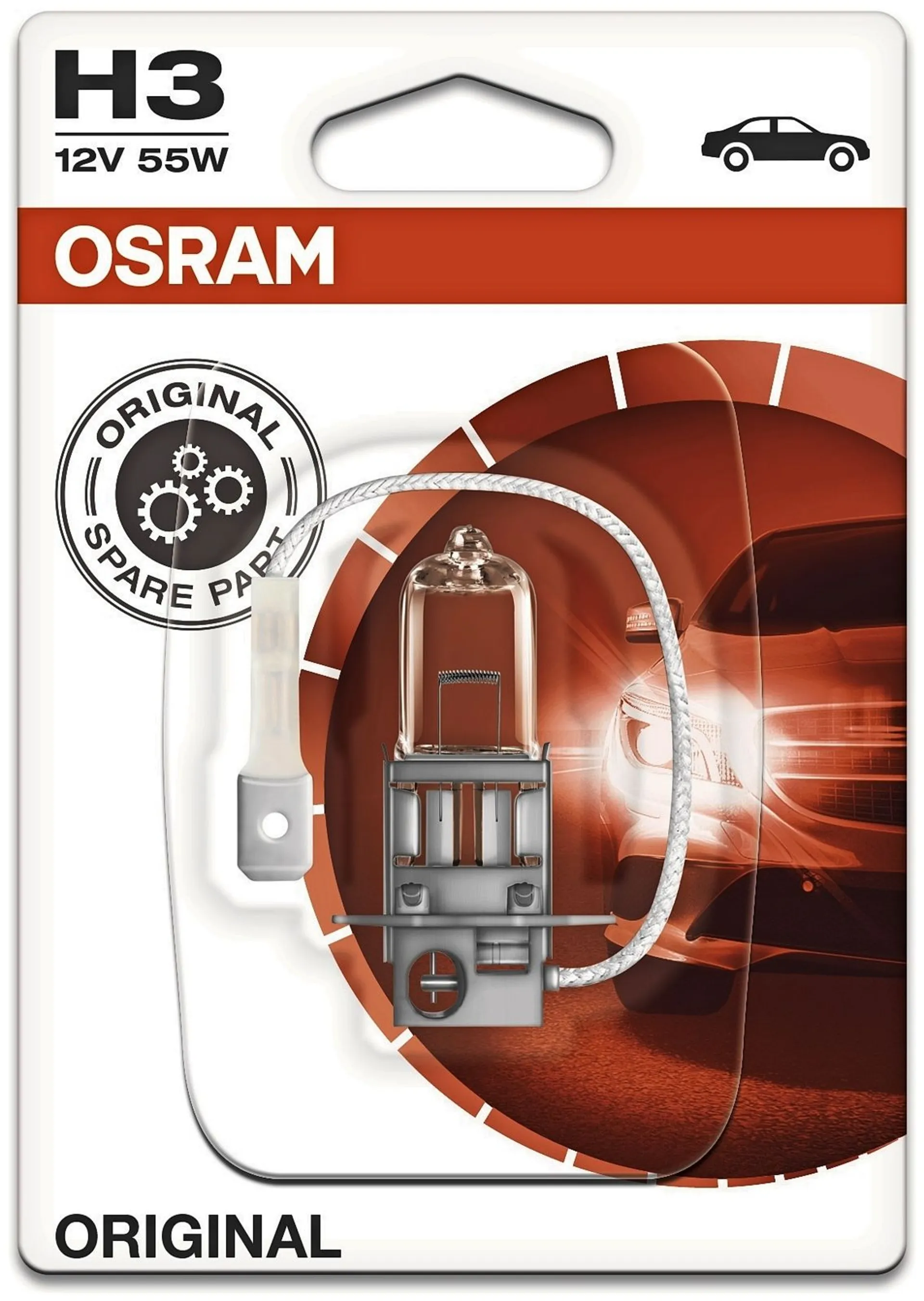 Osram Original H3 12V 55W polttimo - 1