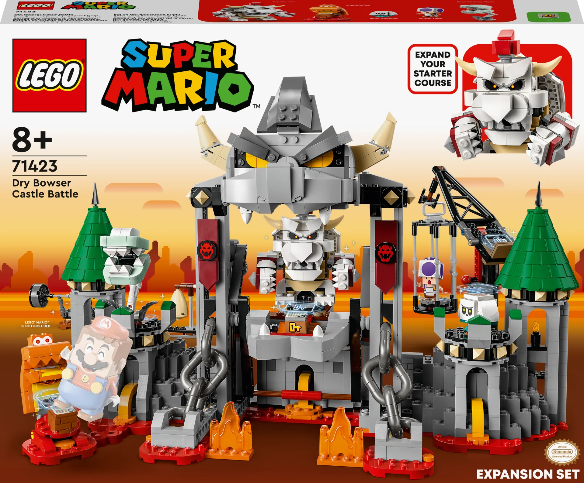 LEGO® Super Mario™ 71423 Dry Bowserin taistelu linnassa laajennussarja - 1
