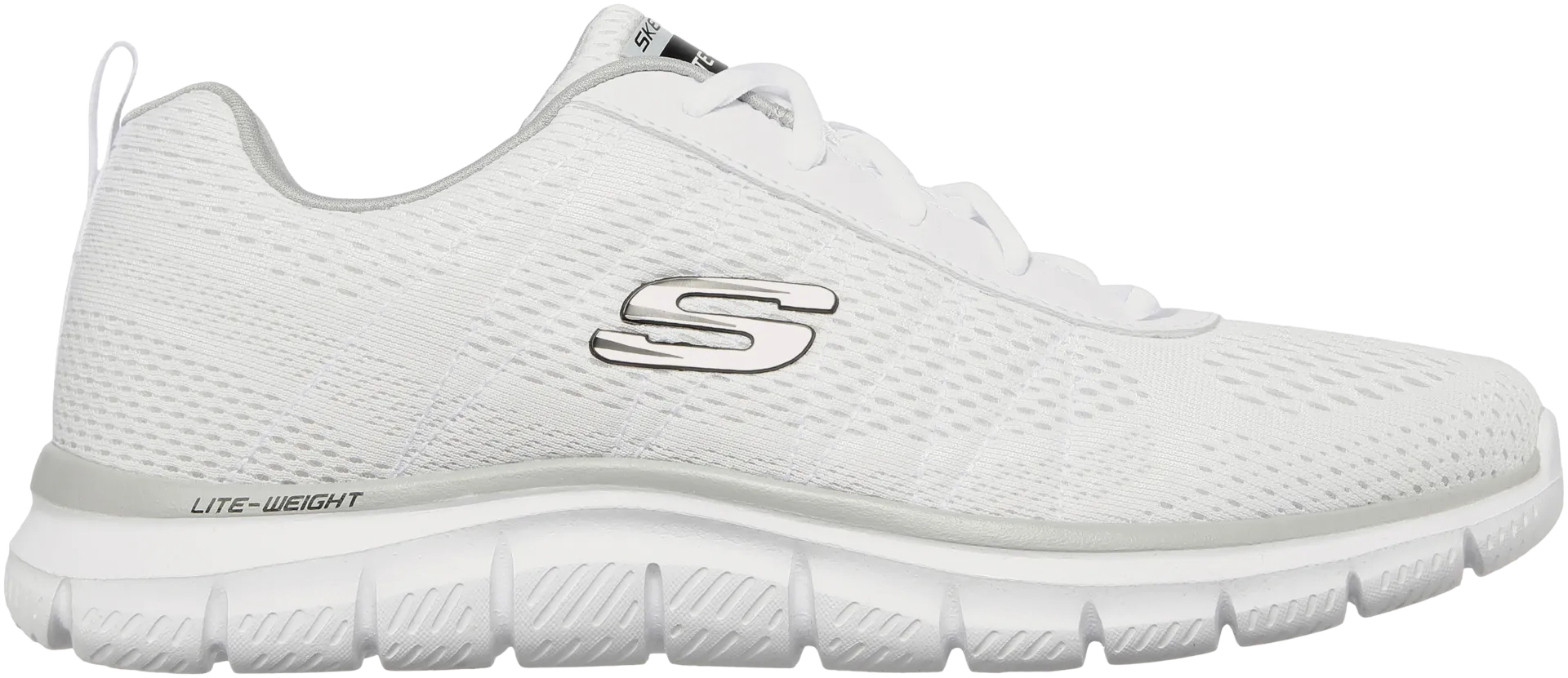 Skechers miesten lenkkarihenkinen vapaa-ajan jalkine Track White - WHITE - 5