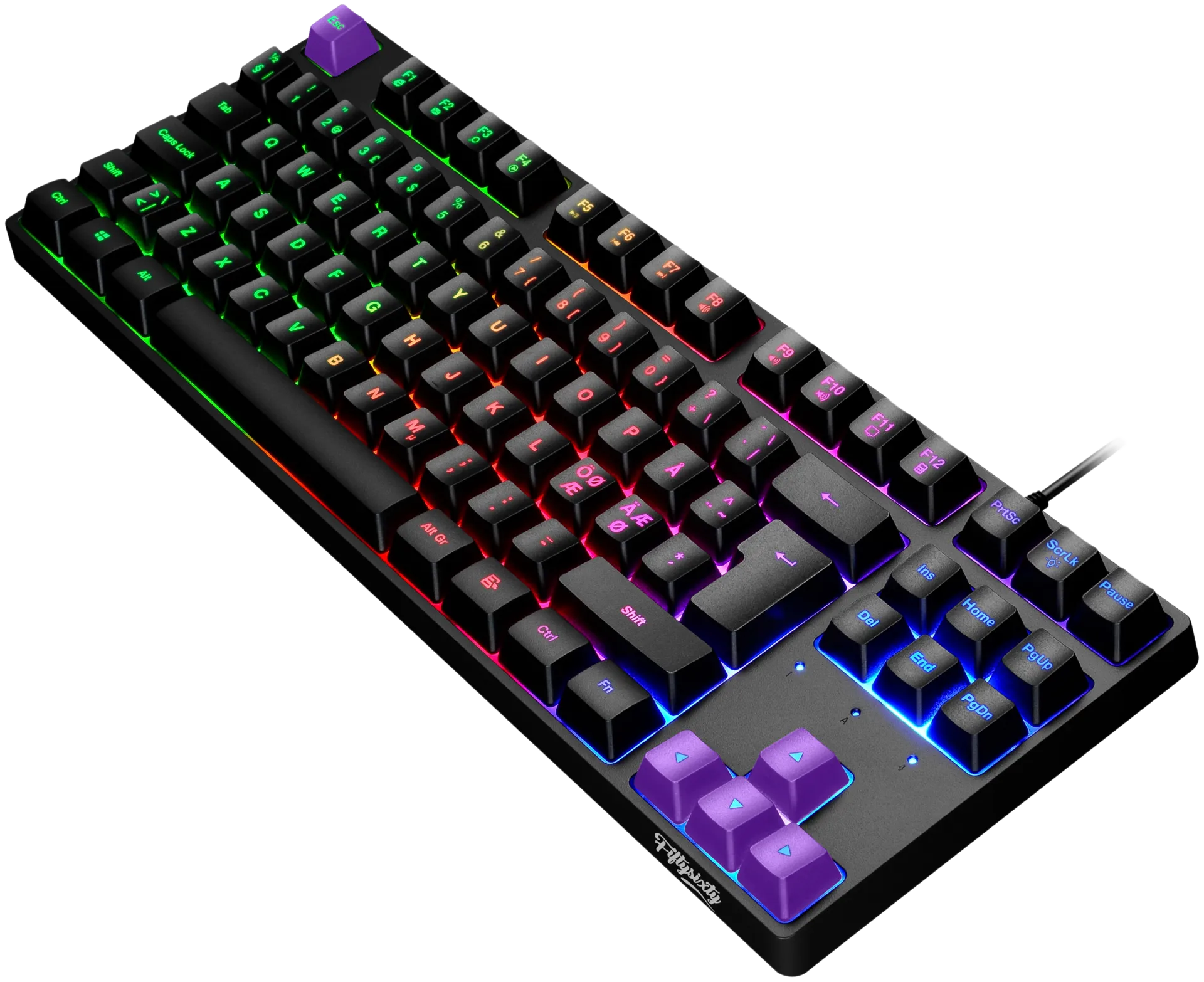 FiftySixty 5060 OWL TKL LED Pelinäppäimistö Musta - 2