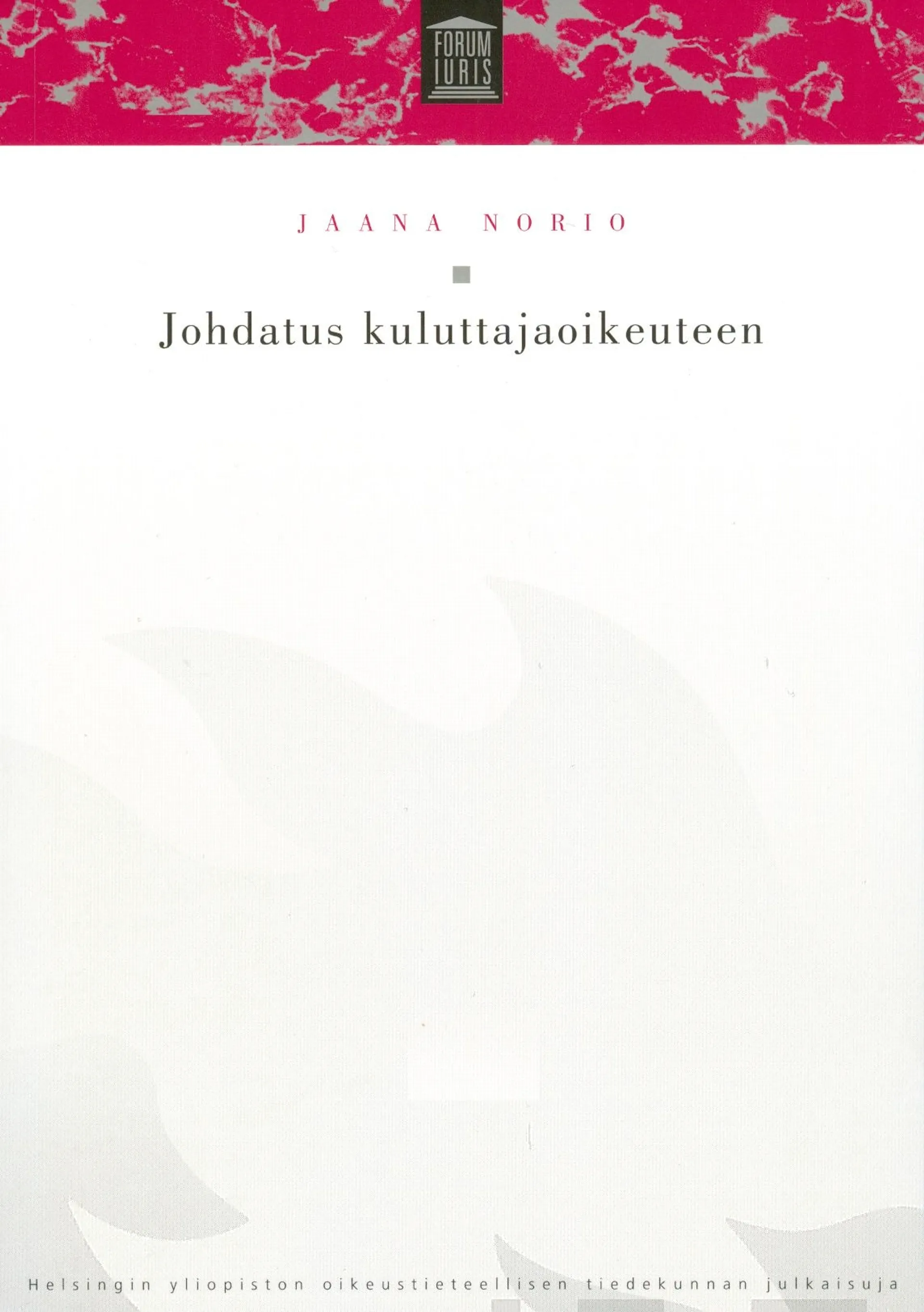 Norio, Johdatus kuluttajaoikeuteen