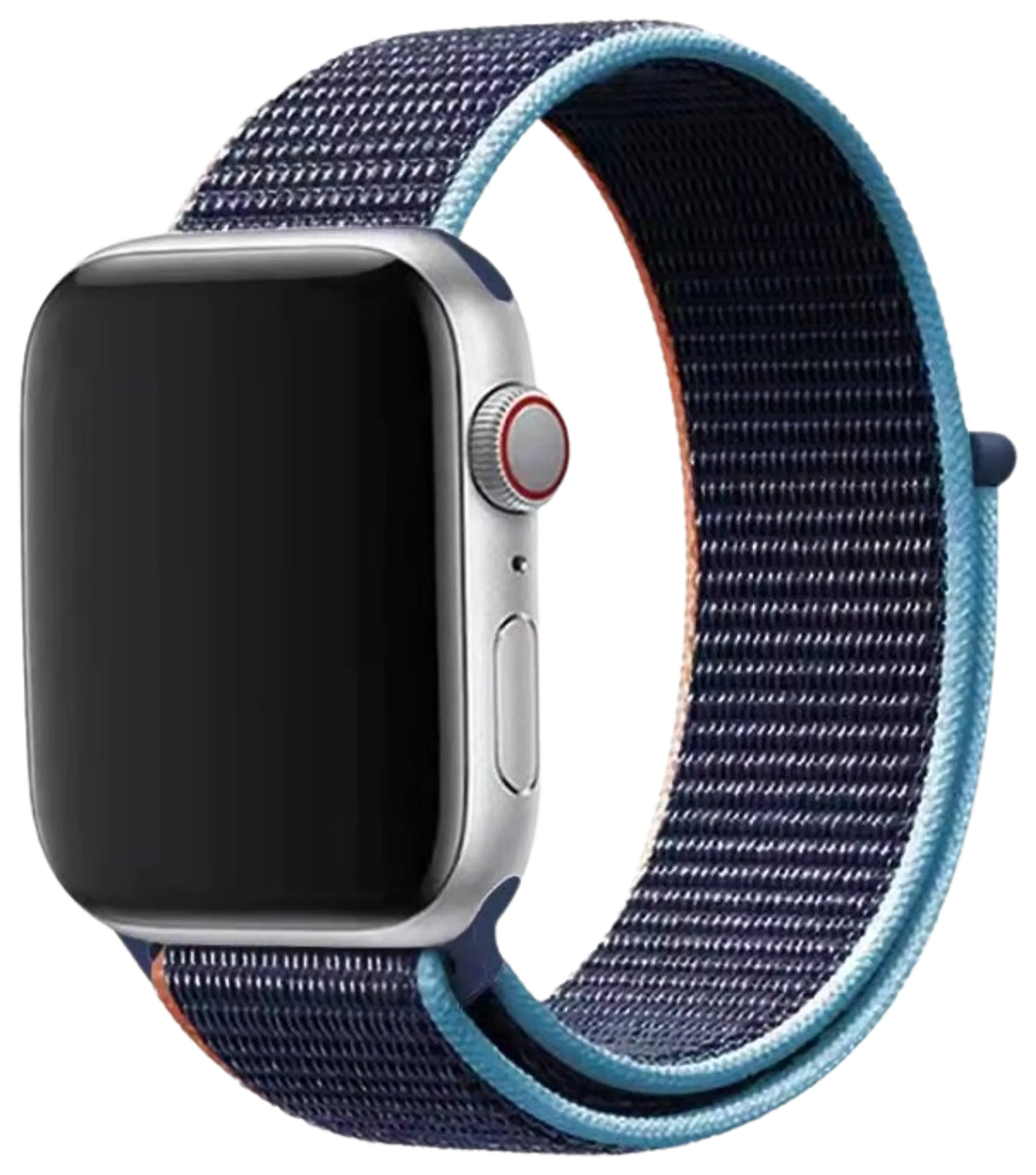 Wave Nailonranneke, Apple Watch 38mm / Apple Watch 40mm / Apple Watch 41mm, Tummansininen - 3