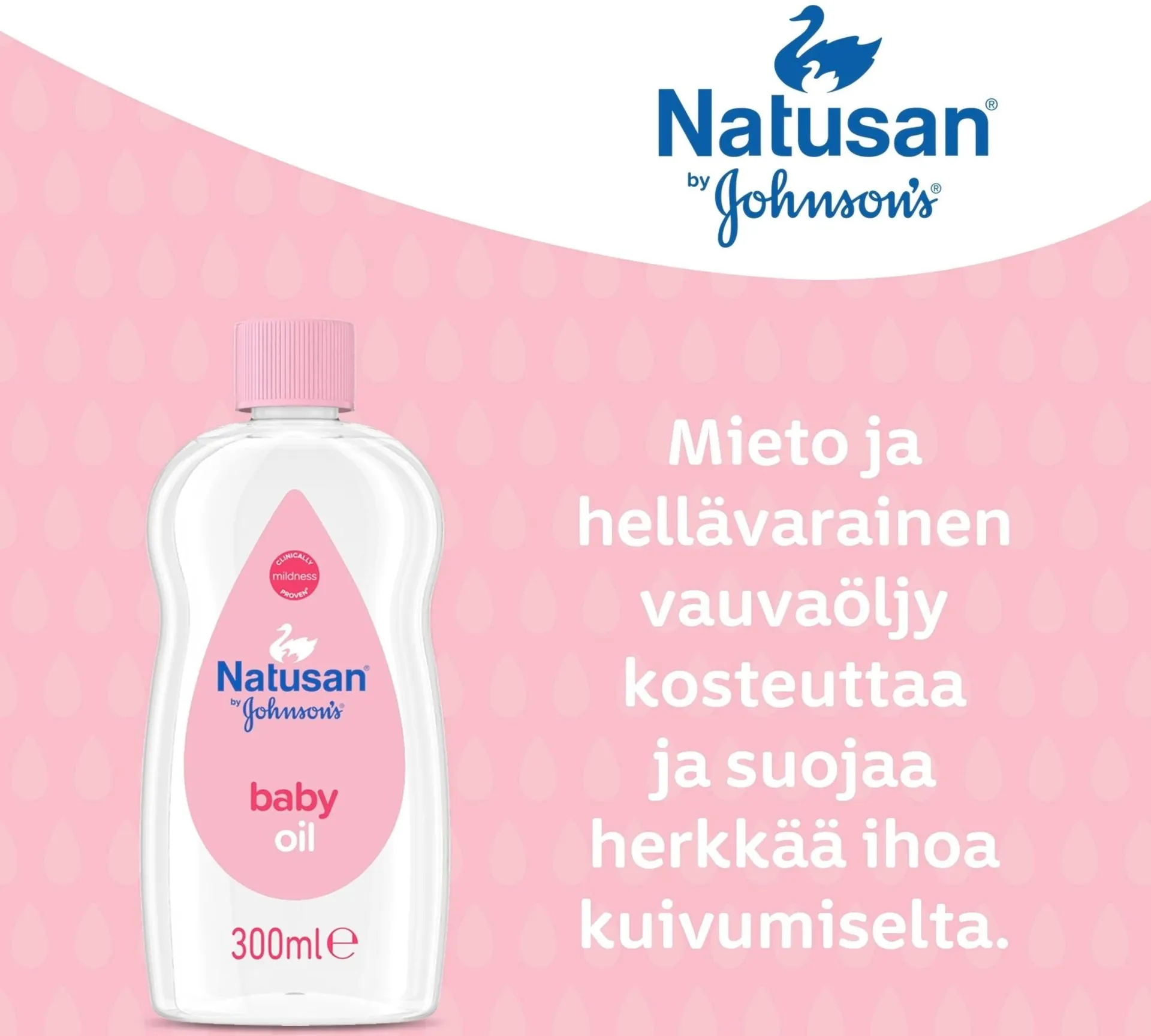 Natusan by Johnson's Baby Oil hoitoöljy 300ml - 2