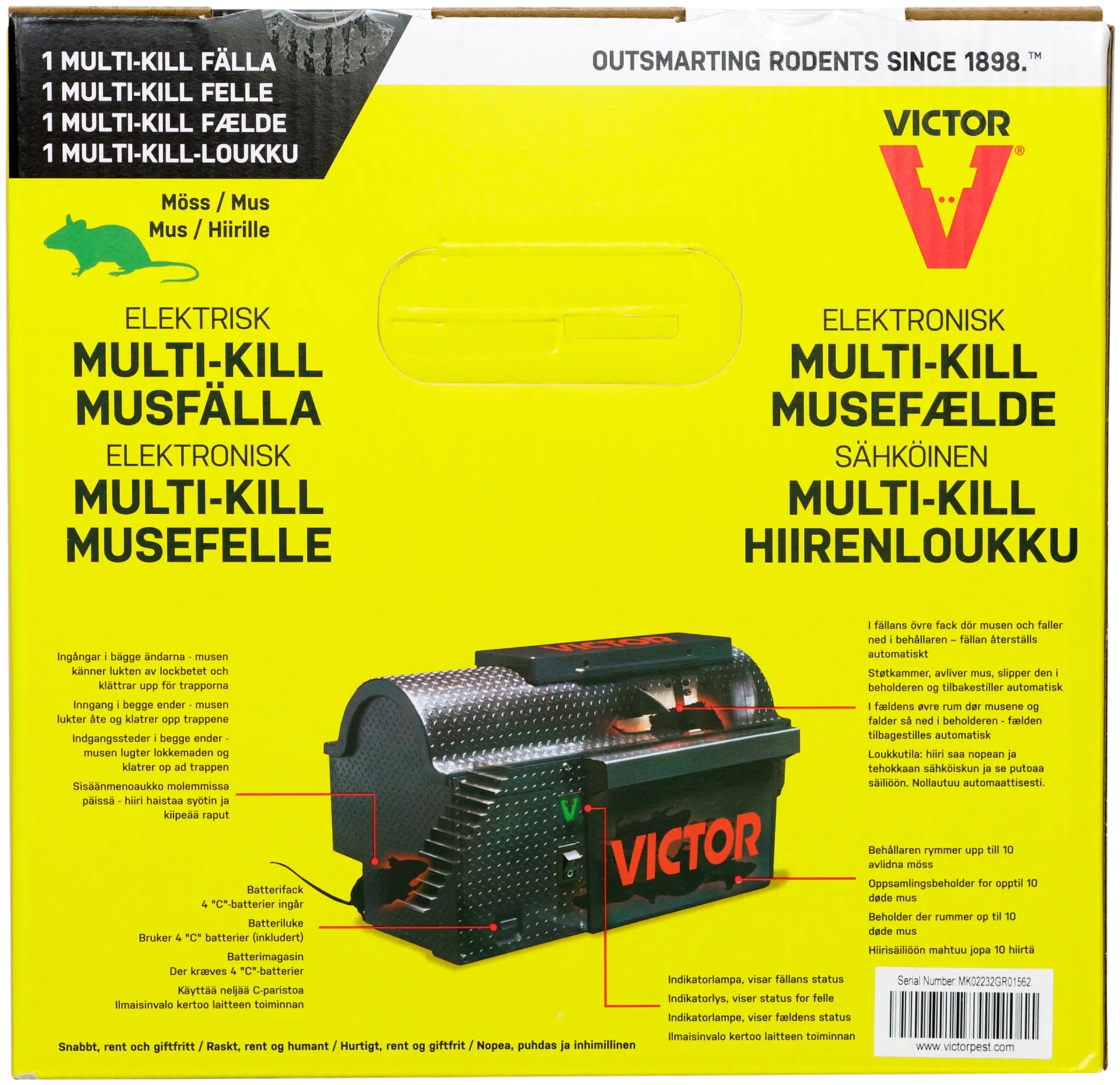 Victor multikill sähköinen hiirenloukku - 10