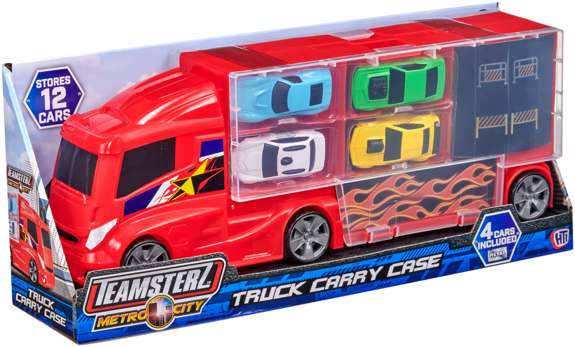 Teamsterz Truck Carry Case autonkuljetusauto 4 autolla - 3