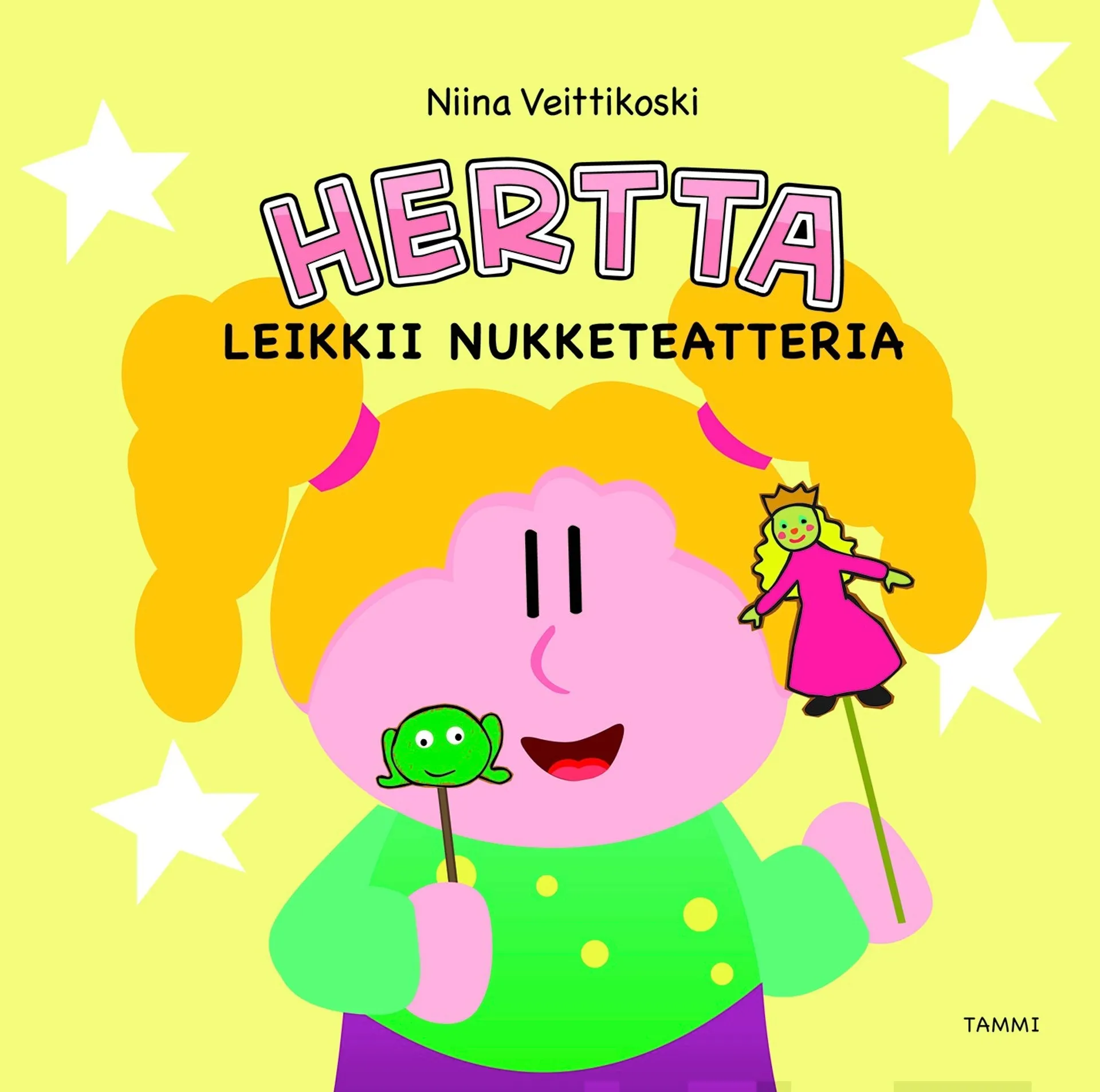 Hertta leikkii nukketeatteria