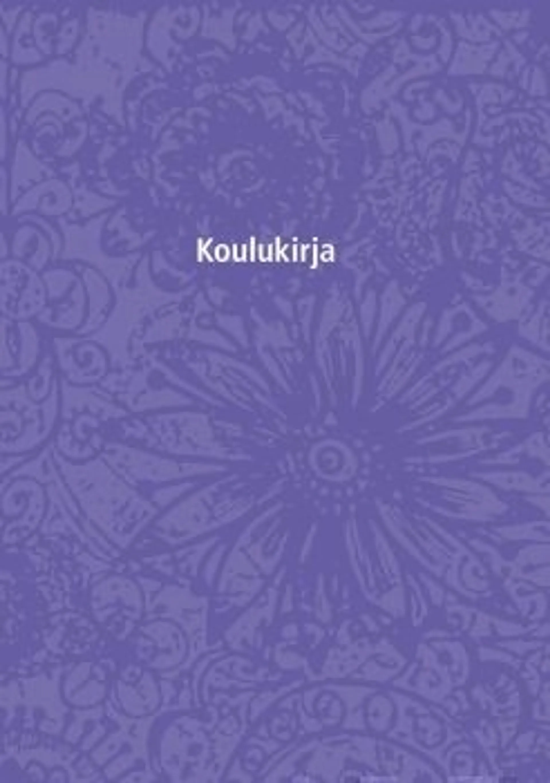 Koulukirja (koko B5, sininen)