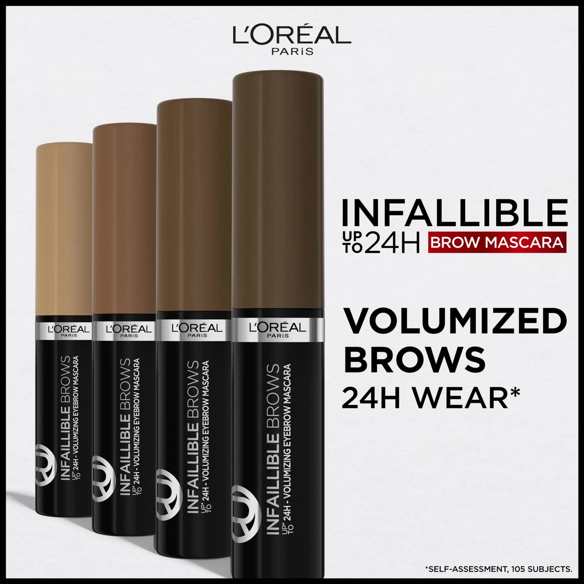 L'Oréal Paris Infaillible Brows 24H Volumizing Eyebrow 7.0 Blonde kulmamaskara 5ml - 10