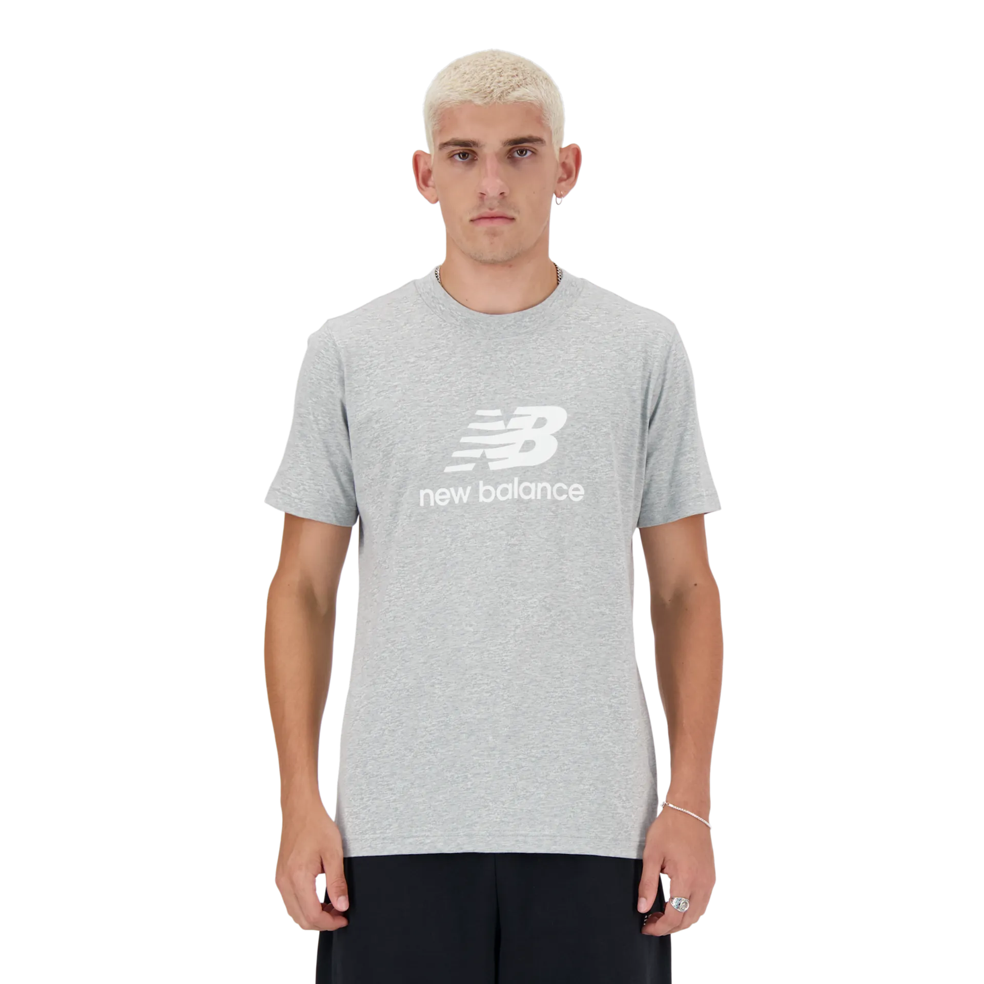 New Balance miesten t-paita Stacked Logo - ATHLETIC GREY - 1