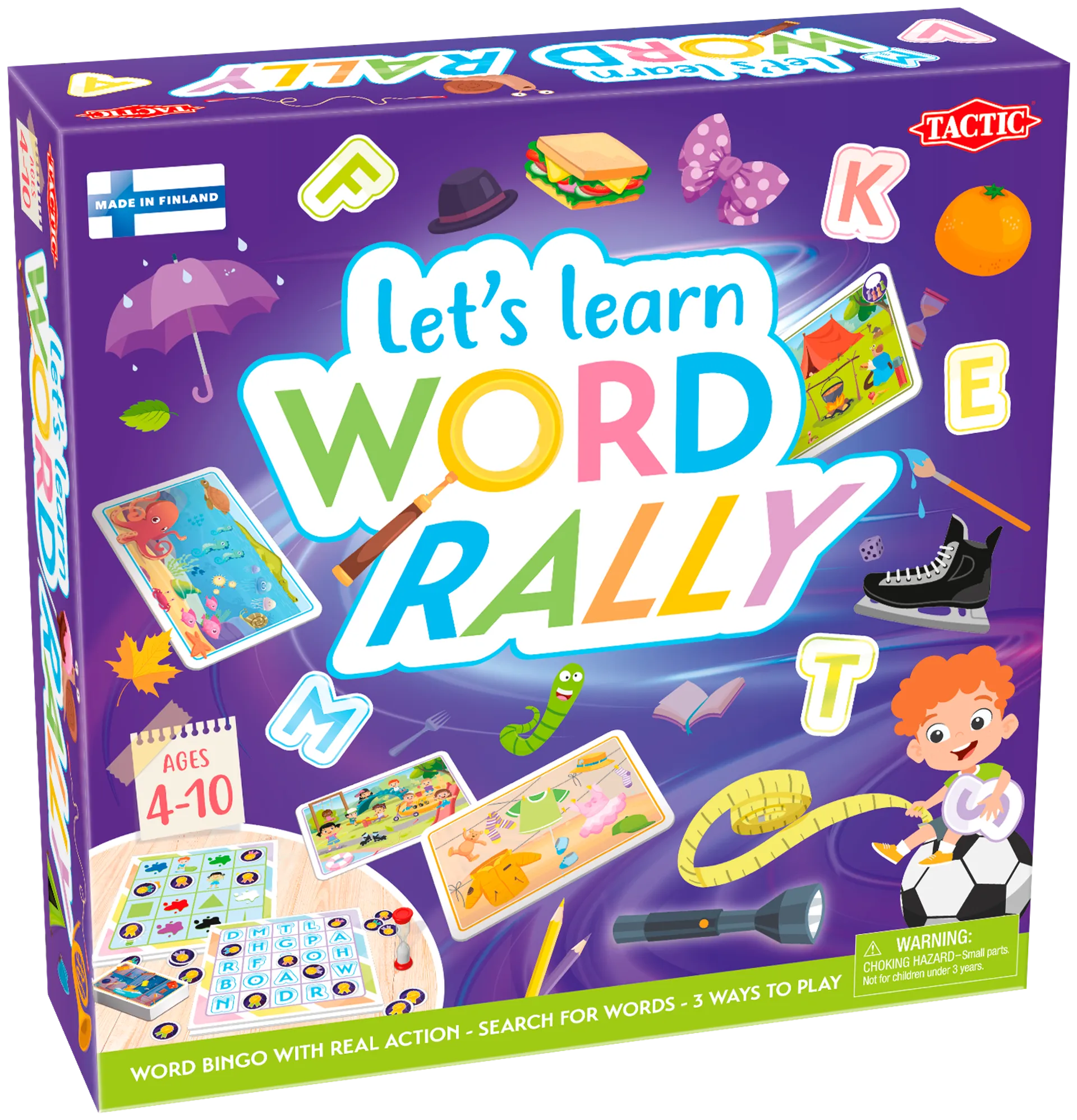 Tactic lautapeli Let's learn Word Rally EN - 1