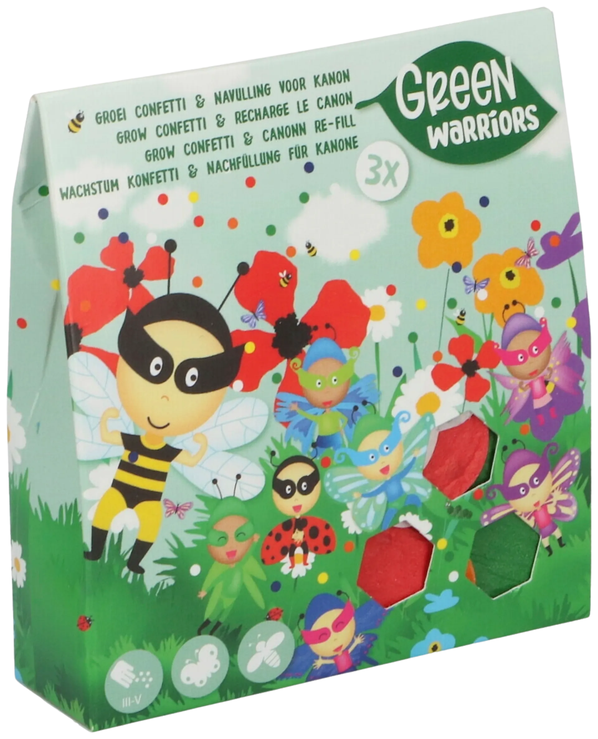 Green Warriors® kukkasiemenkonfettien täyttöpakkaus - 4