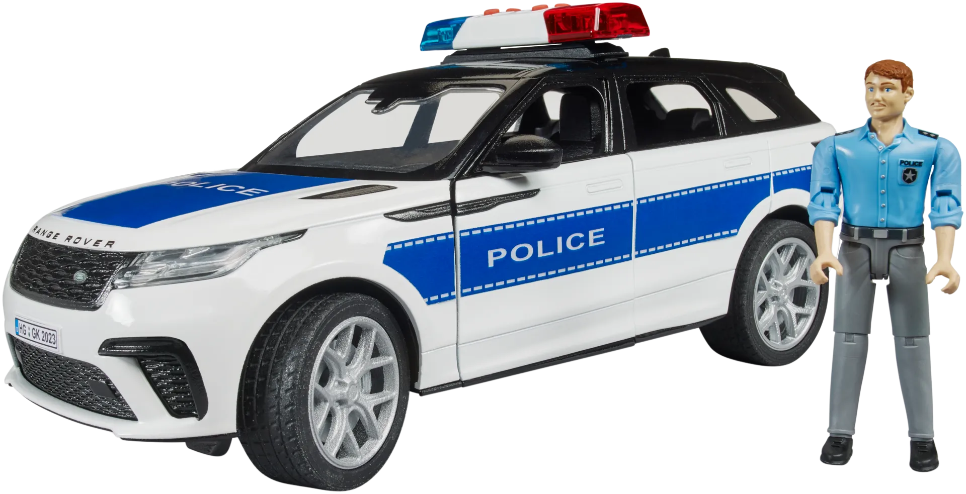 Bruder Range Rover Velar poliisimaasturi ja poliisi - 1