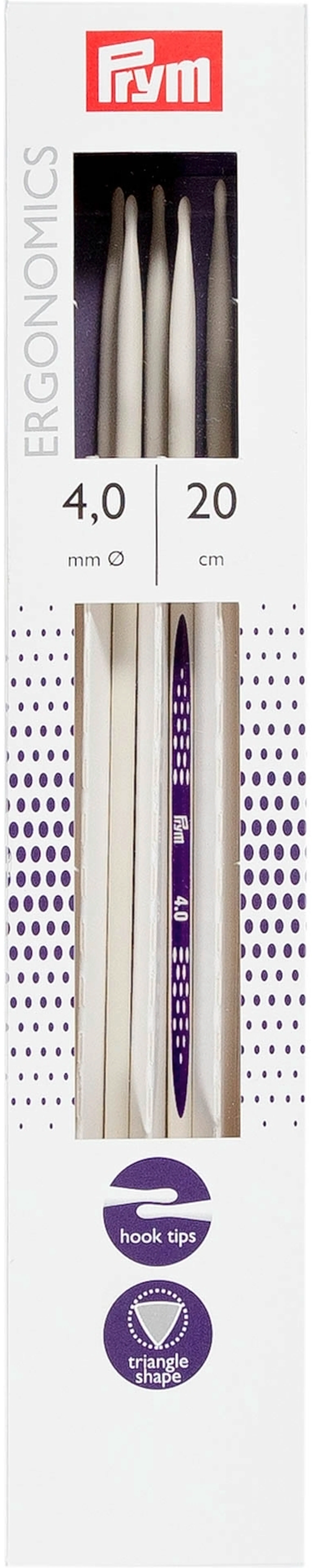 Prym sukkapuikko ergonominen 20cm - 4mm