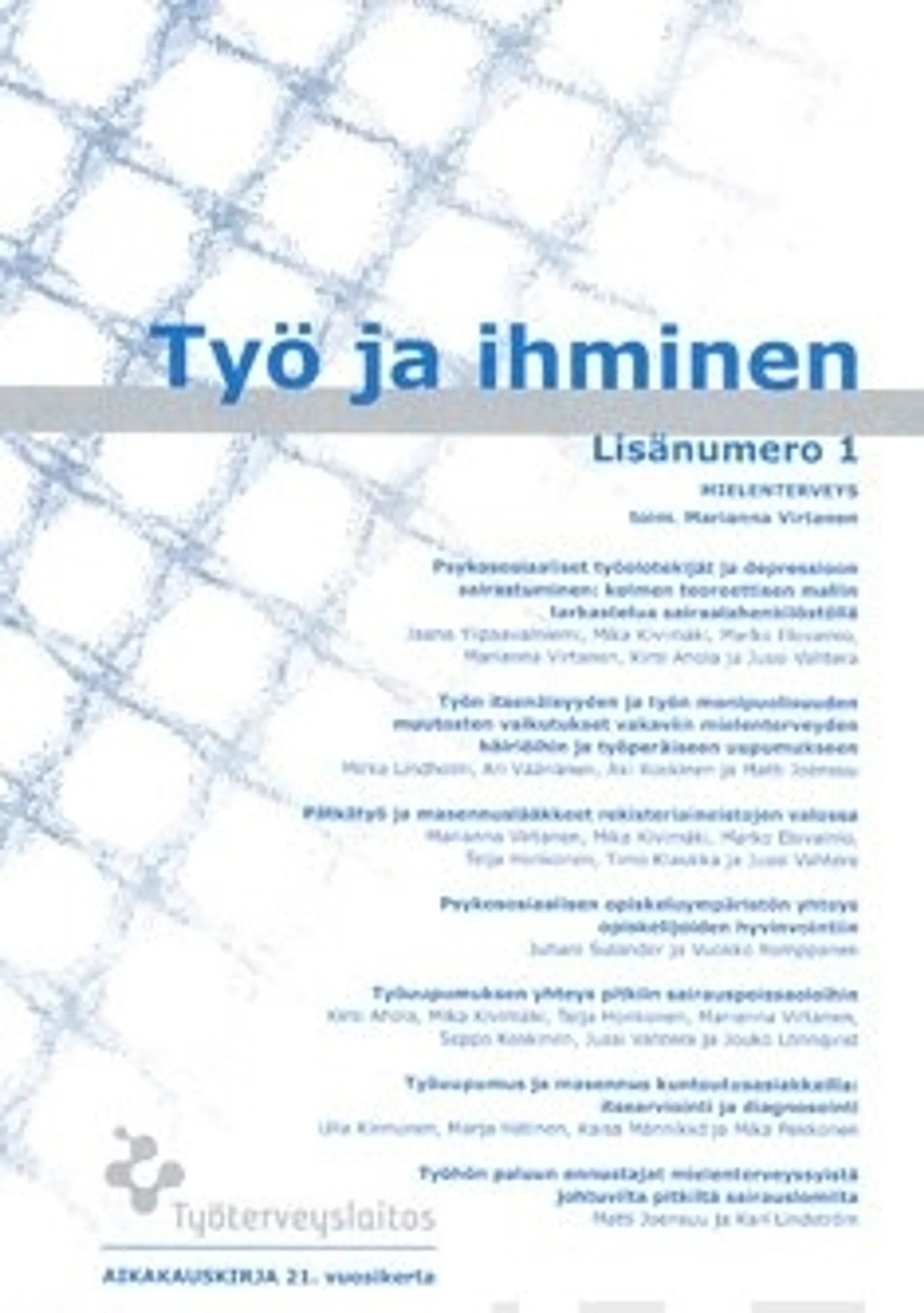 Työ ja ihminen 1/2009