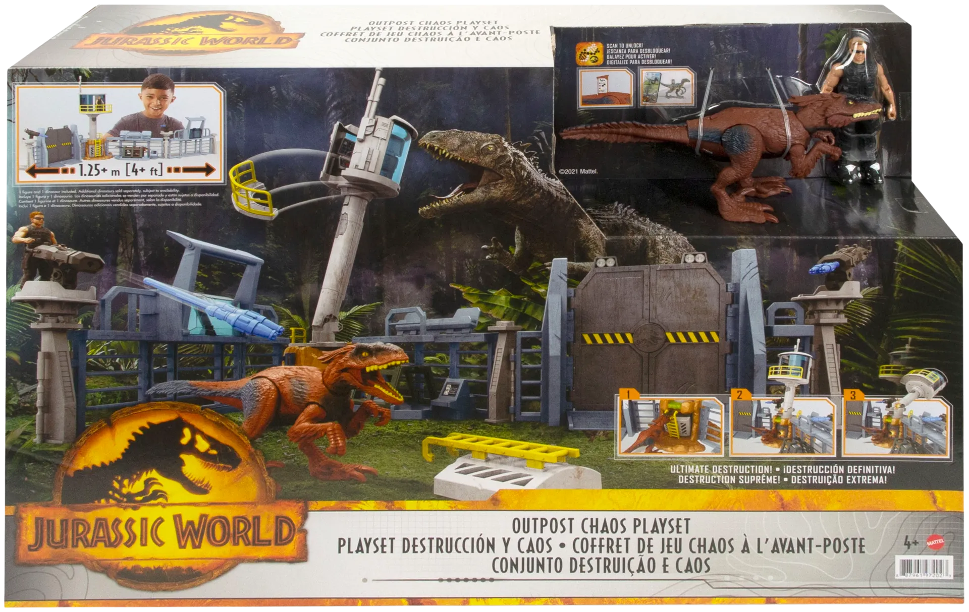 Jurassic World Outpost Chaos Playset Gyh43 - 1