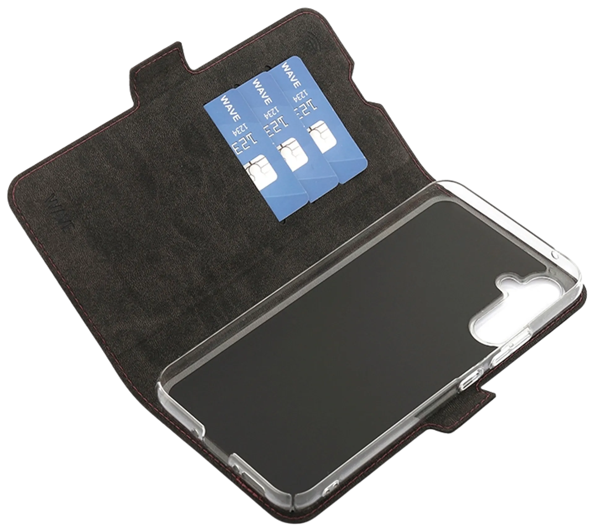 Wave Book Case, Samsung Galaxy A34 5G, Smoky Sangria - 4