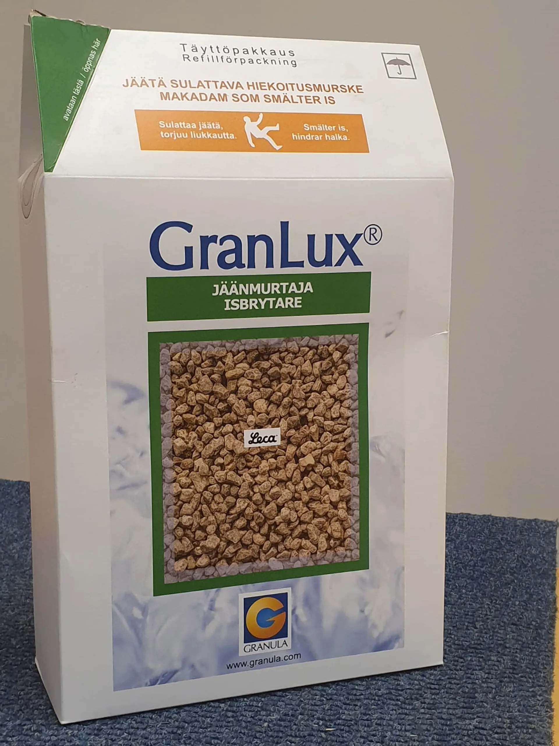 GranLux jäänmurtaja liukkaudentorjuntaan täyttöpakkaus - 2