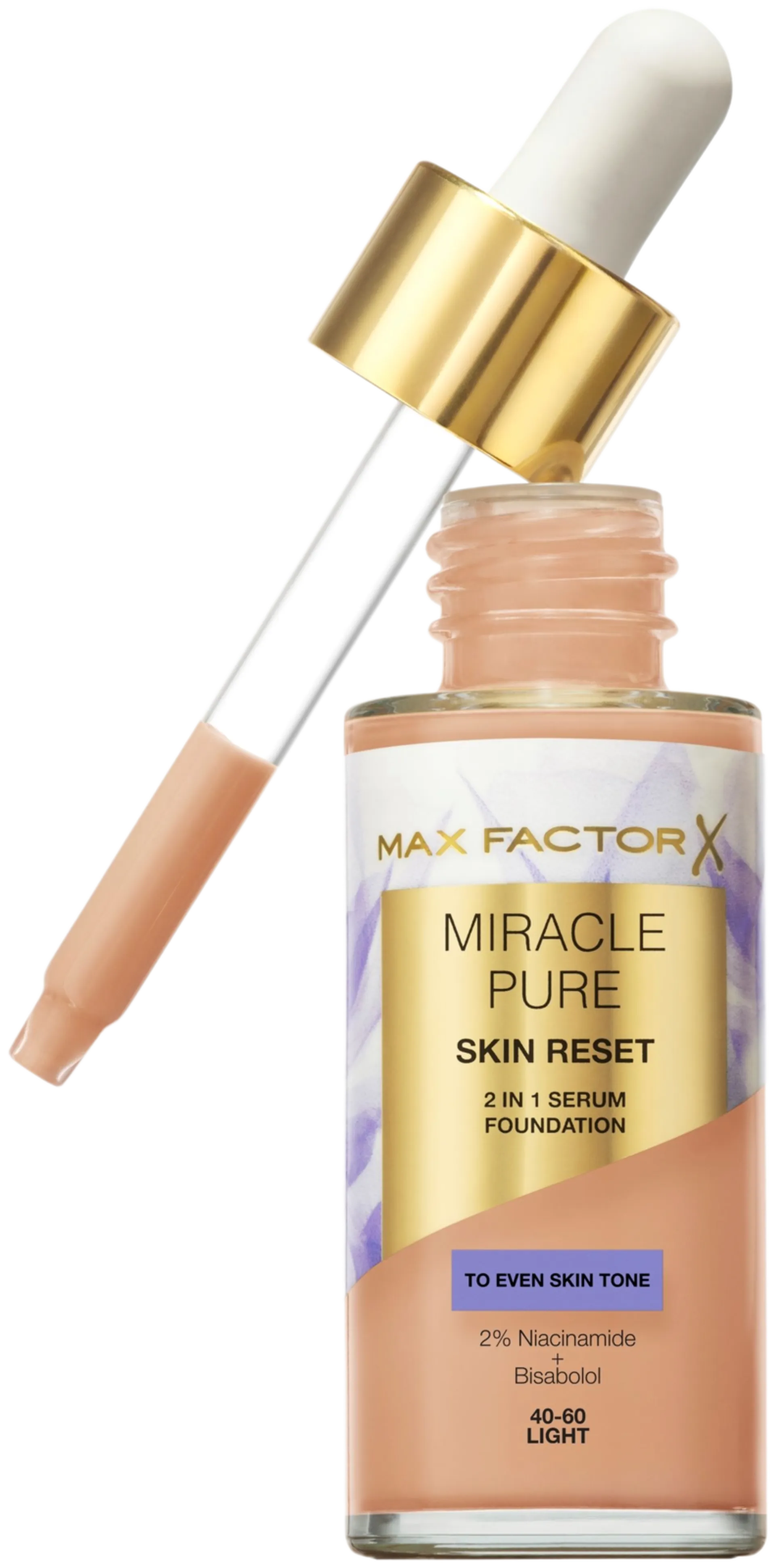 Max Factor Miracle Pure Serum Foundation 10-30 Fair 30 ml - Light