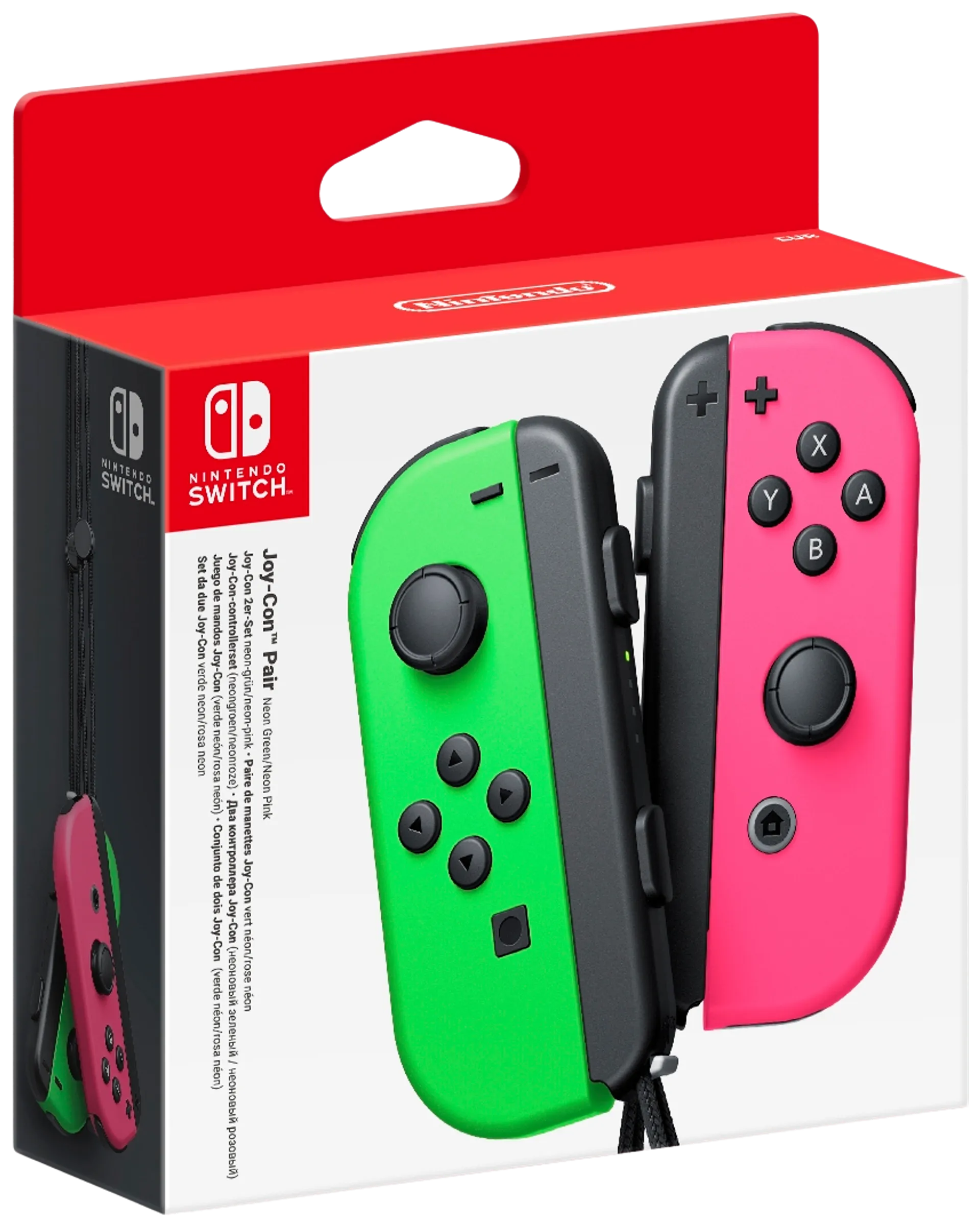 Nintendo Switch ohjainpari Joy-Con neonvihreä/neonpinkki - 1