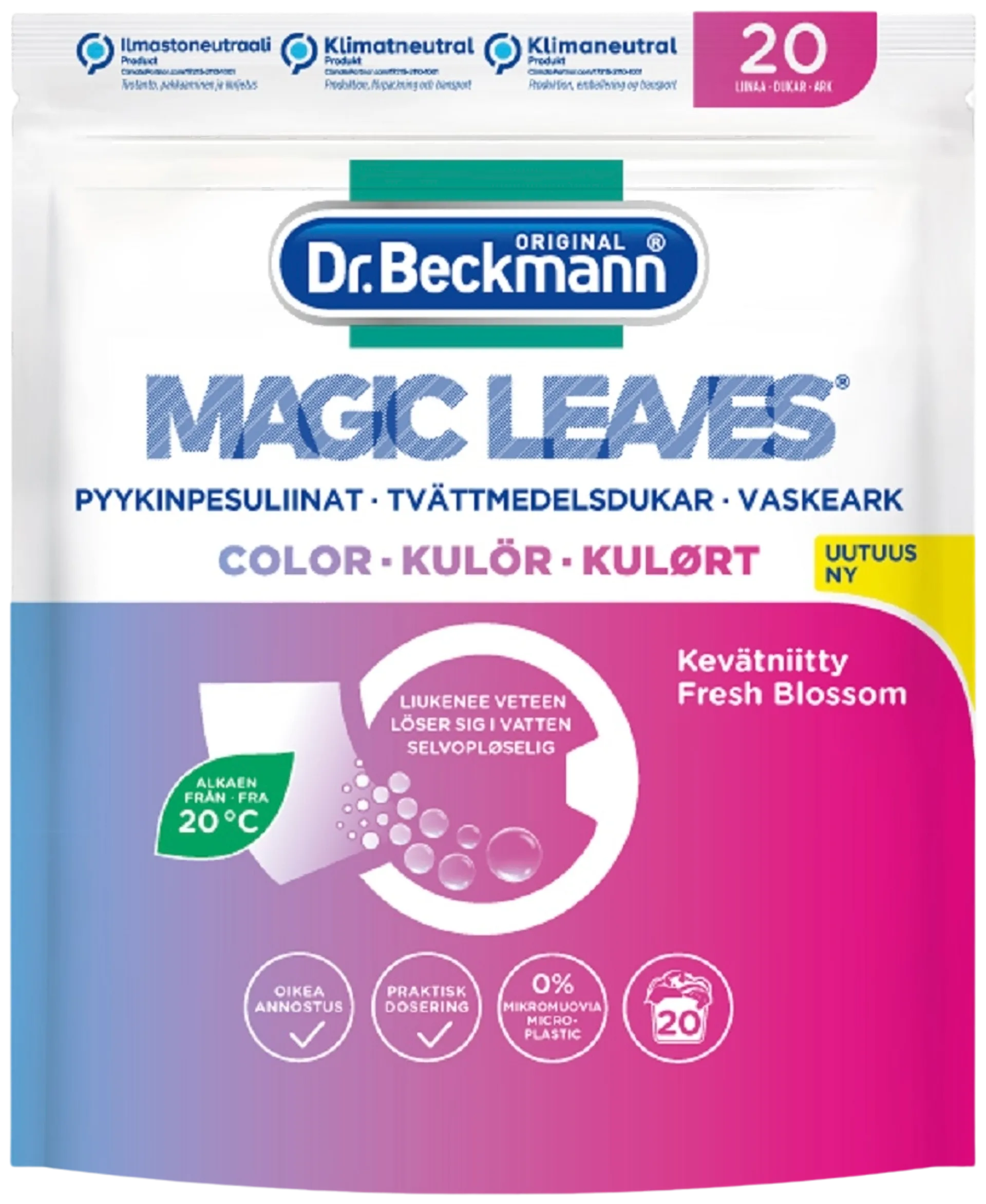 Dr. Beckmann Magic Leaves Pyykinpesuliinat Color