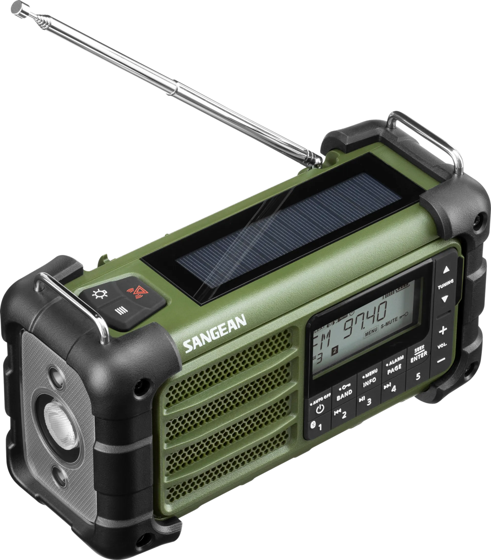 Sangean MMR-99 ladattava AM/FM-radio bluetooth yhteydellä, Forest-green - 1