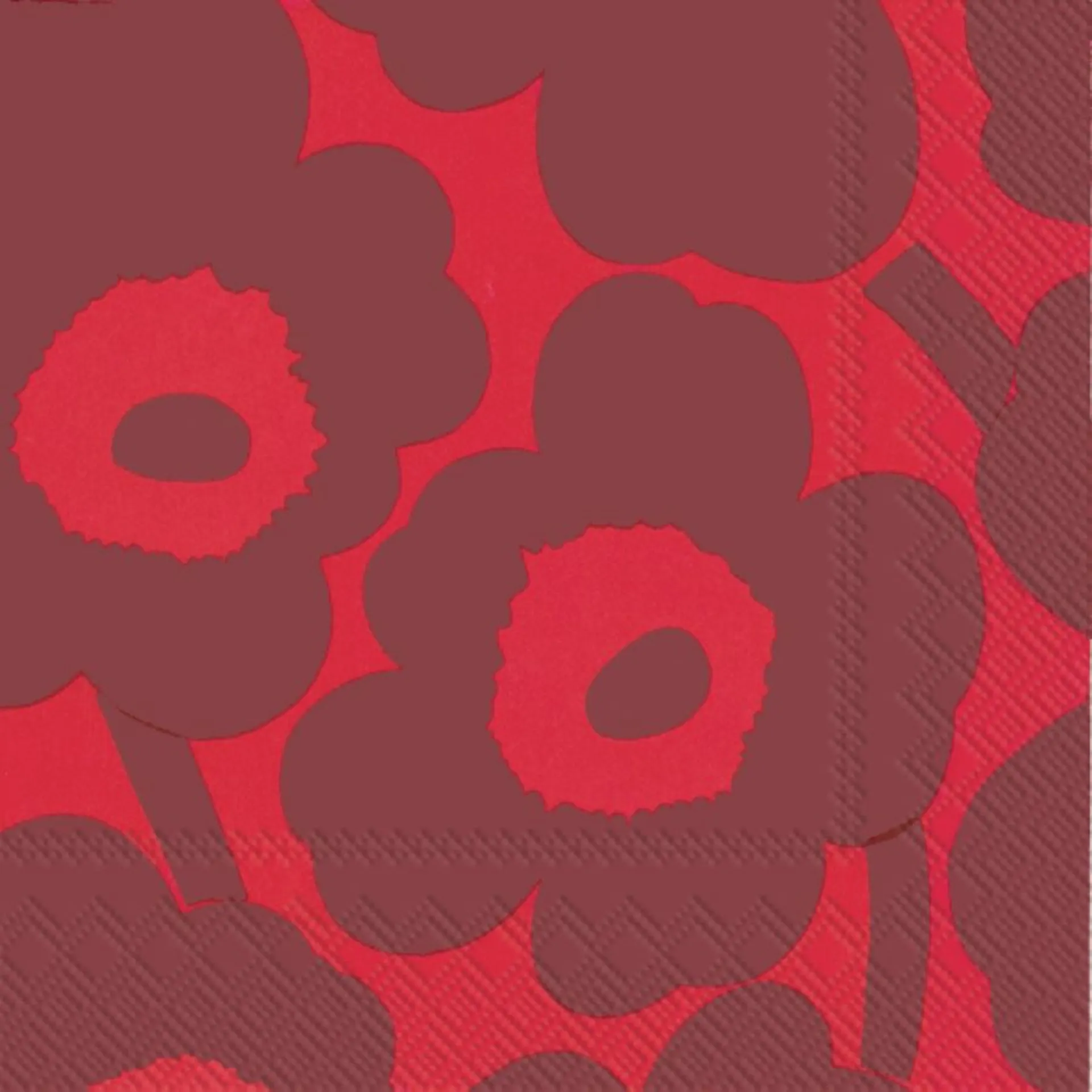 Marimekko 33cm Unikko punapunainen 20kpl lautasliina