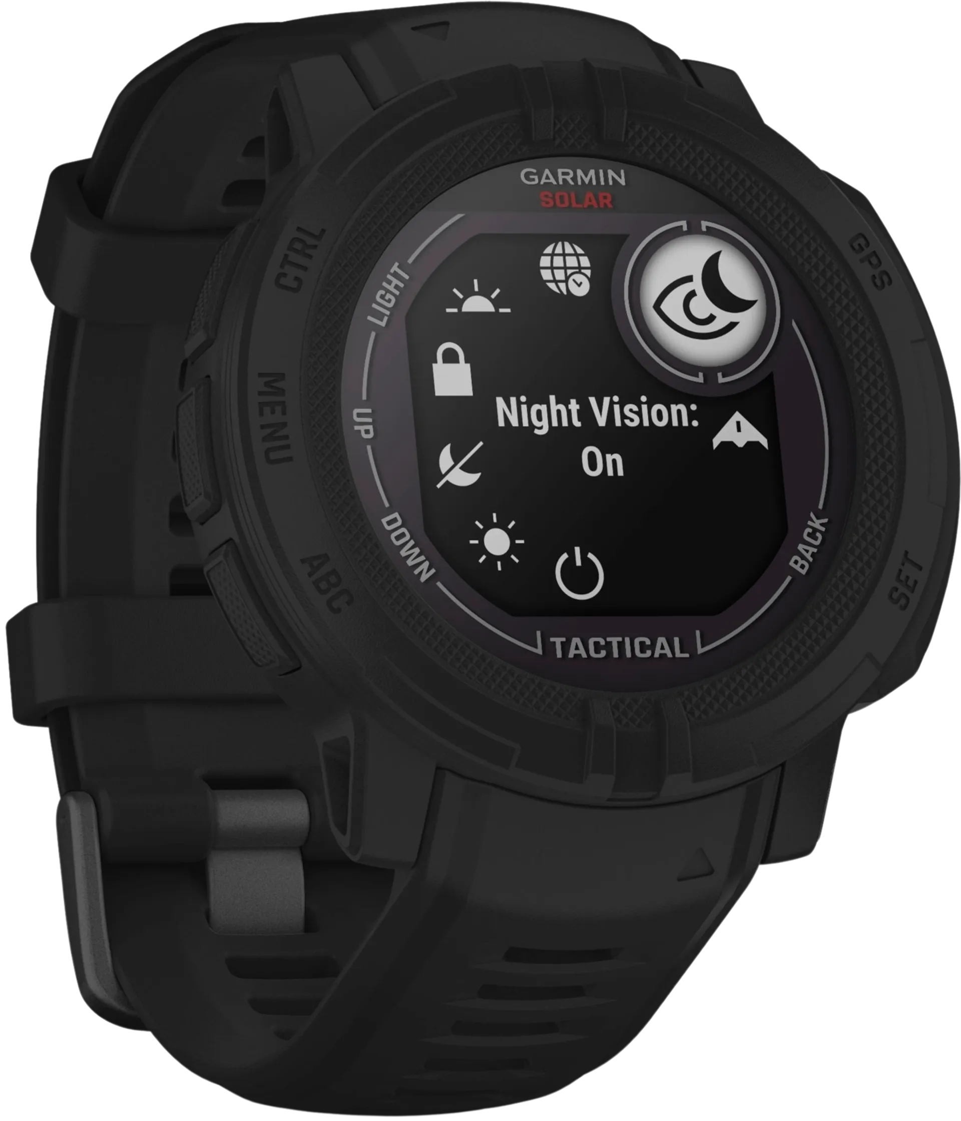 Garmin Instinct 2 solar taktinen versio multisport GPS kello, musta - 6