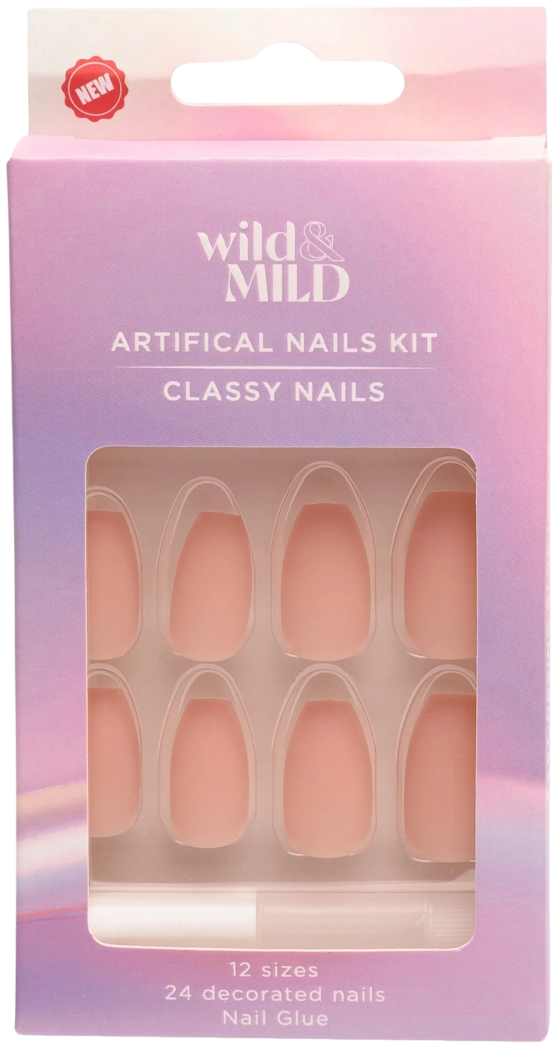 WM062 Pinky Promise Artificial Nails Set Wild&Mild N24