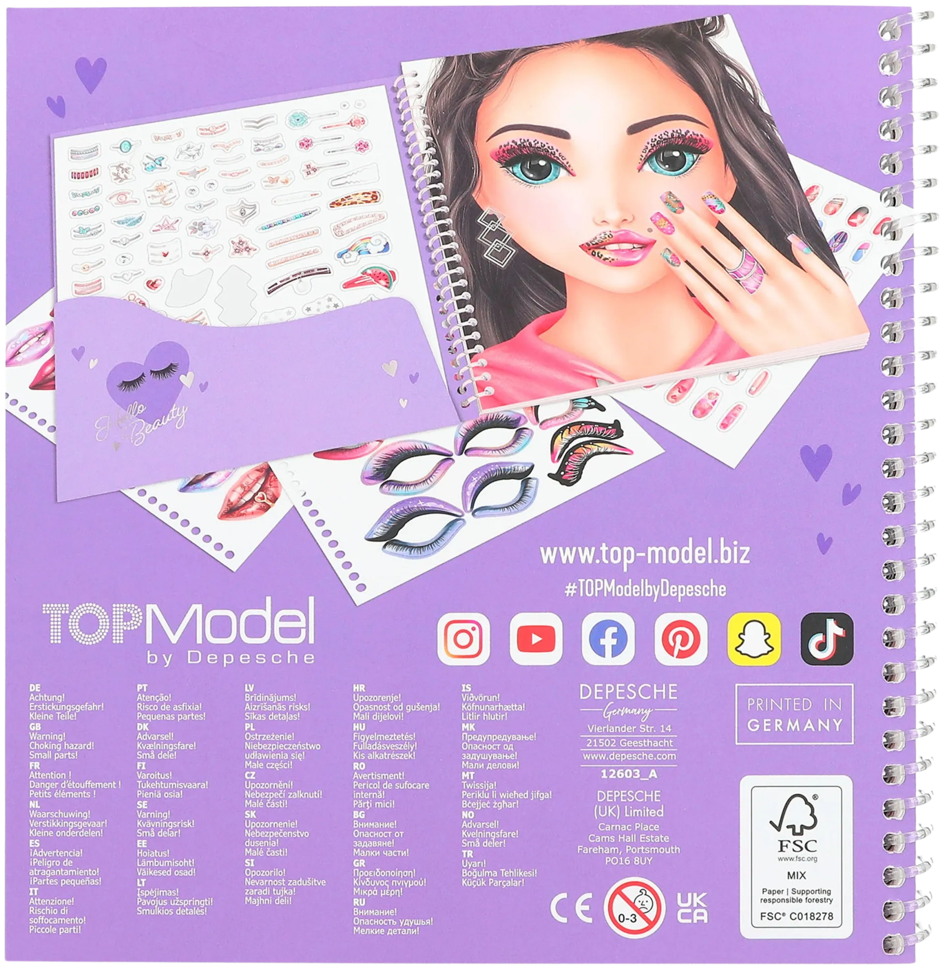 Top Model Dress Me Up Face Glitter – Toyville - South Africa