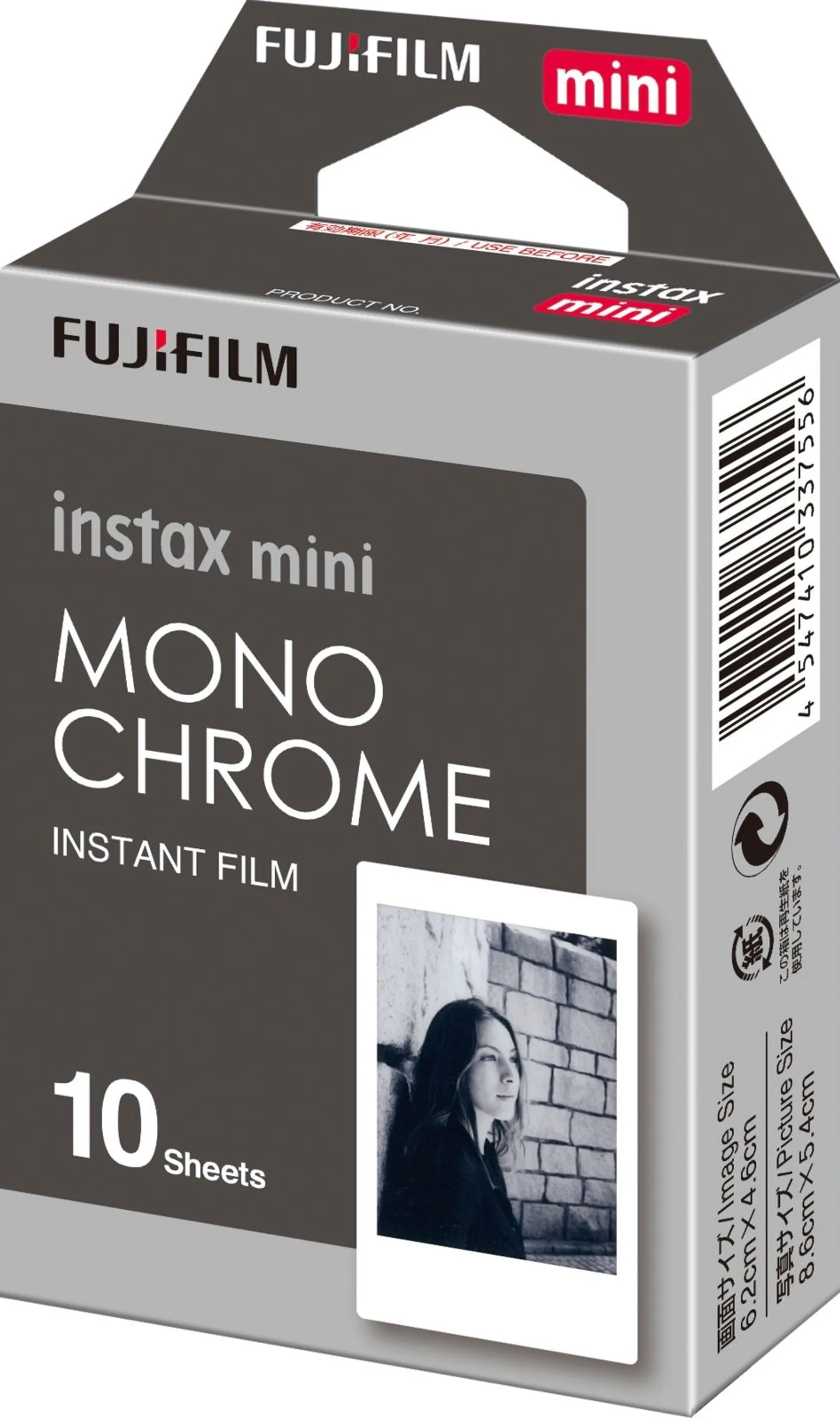 Fujifilm pikakameran filmi Instax Mini film mustavalko 10 kuvaa