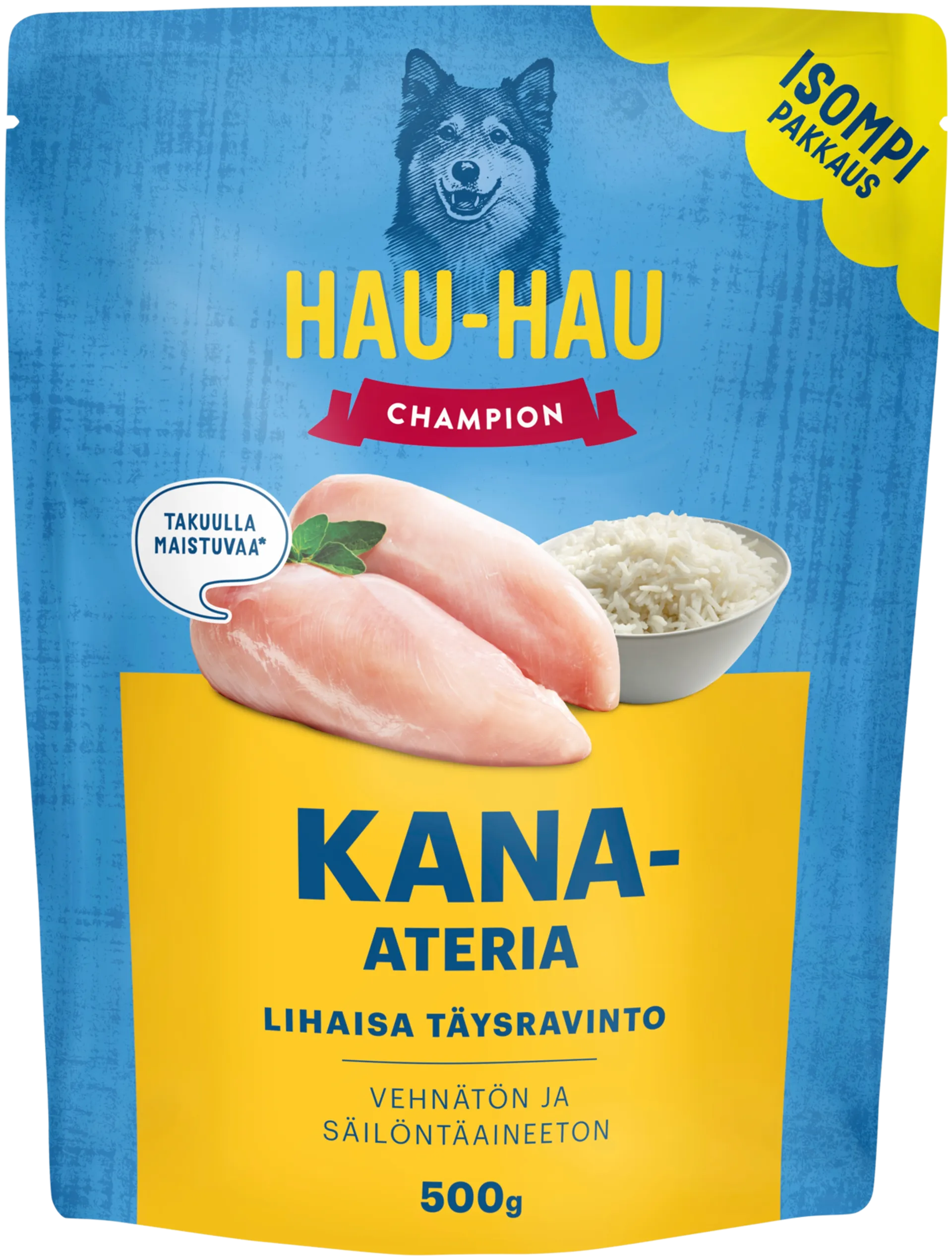 Hau-Hau Champion Kana-ateria täysravinto 500 g