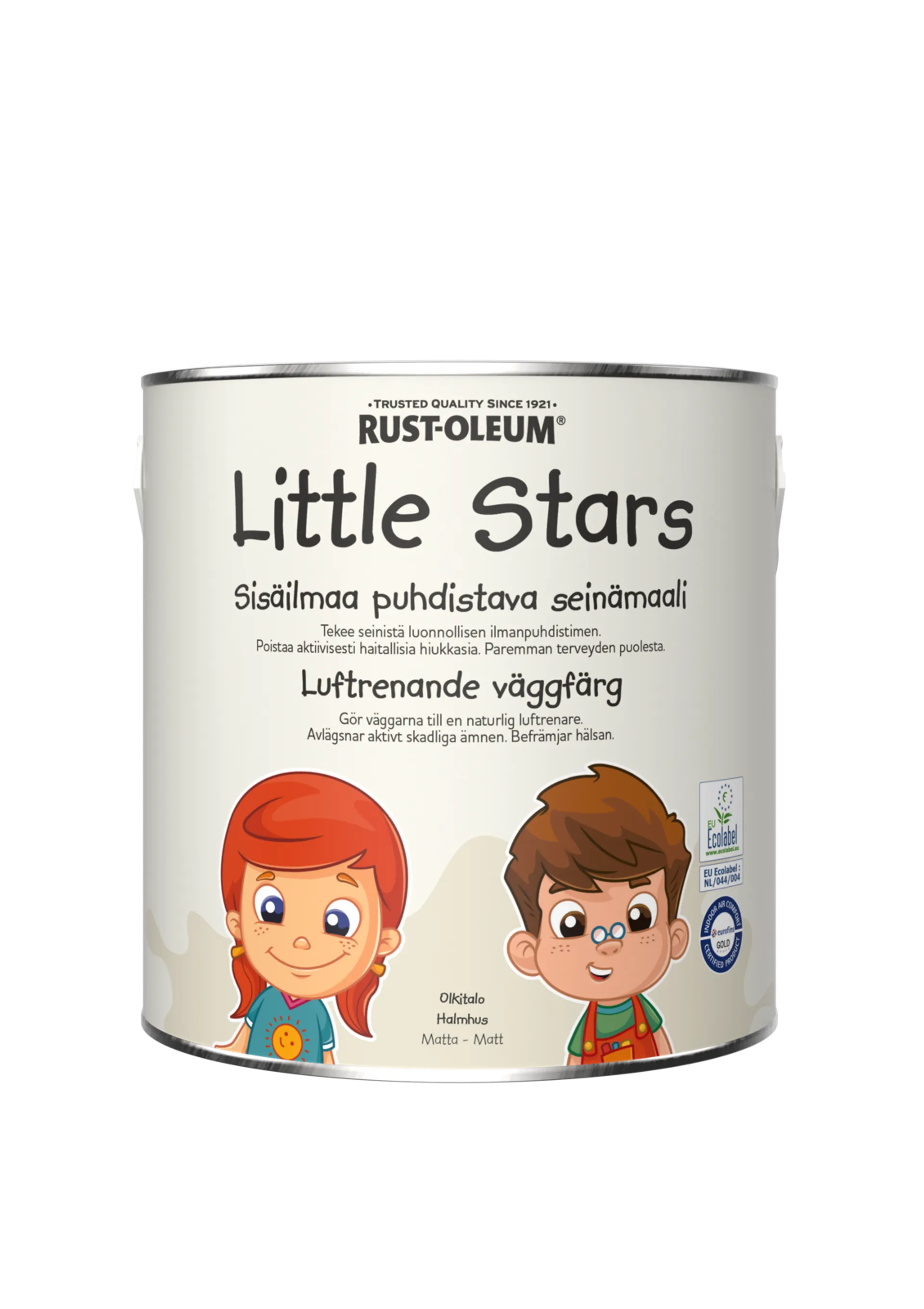 Rust-Oleum Little Stars Sisäilmaa puhdistava Seinämaali 2,5L Olkitalo
