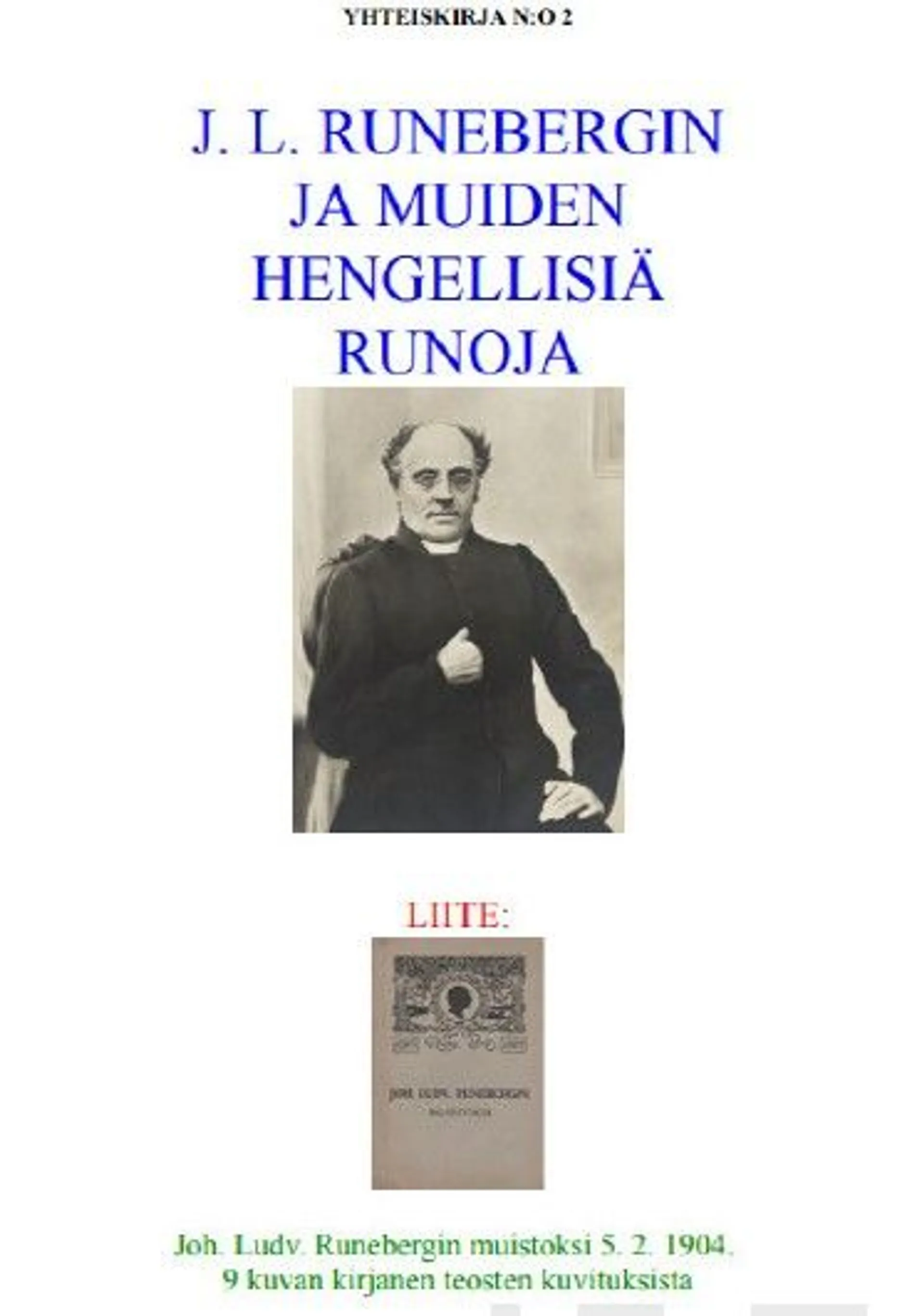 J.L. Runebergin ja muiden hengellisiä runoja