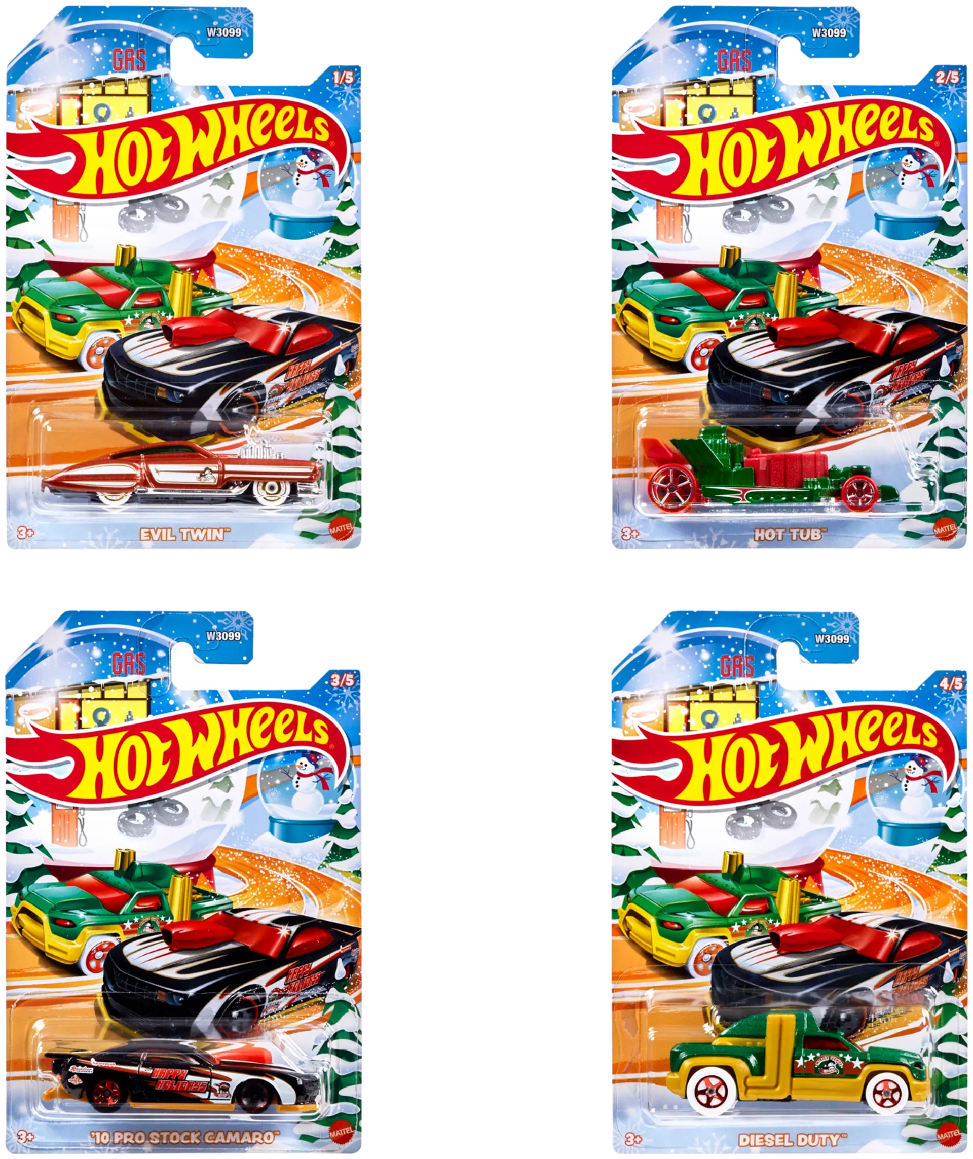 Hot Wheels Winter -pikkuauto - 1