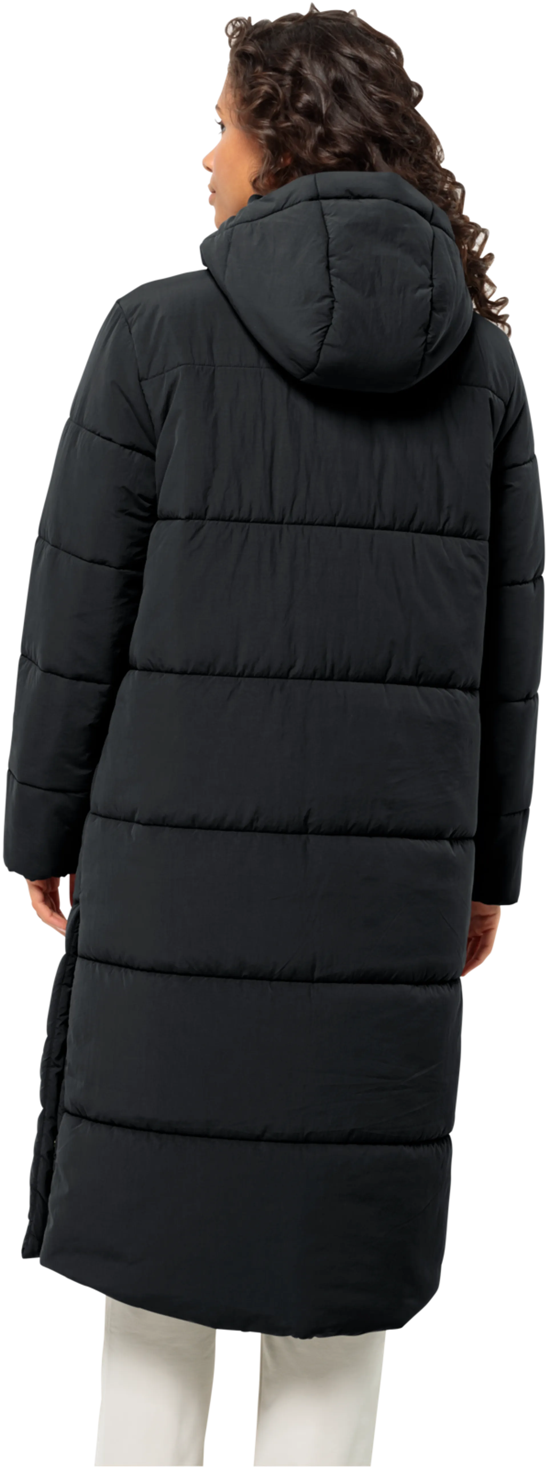 Jack Wolfskin naisten karolinger long coat 1207481 - phantom - 3