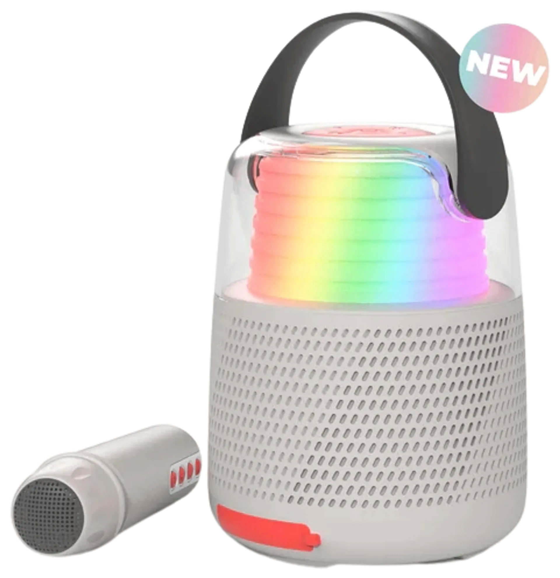 MOB karaokesetti Bluetooth kaiuttimella ja langattomalla mikrofonilla KS-80 harmaa - 1