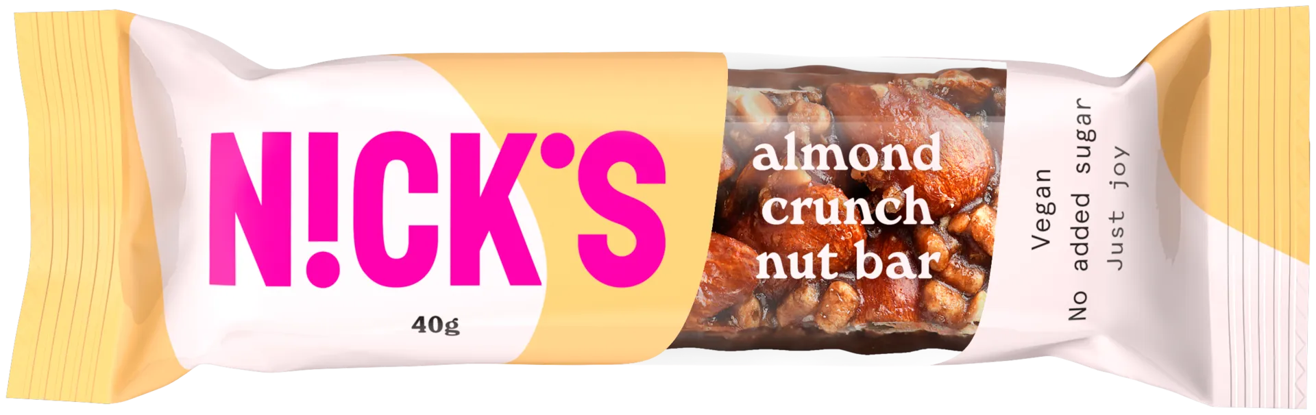 Nick's almond crunch nut bar mantelipatukka 40g
