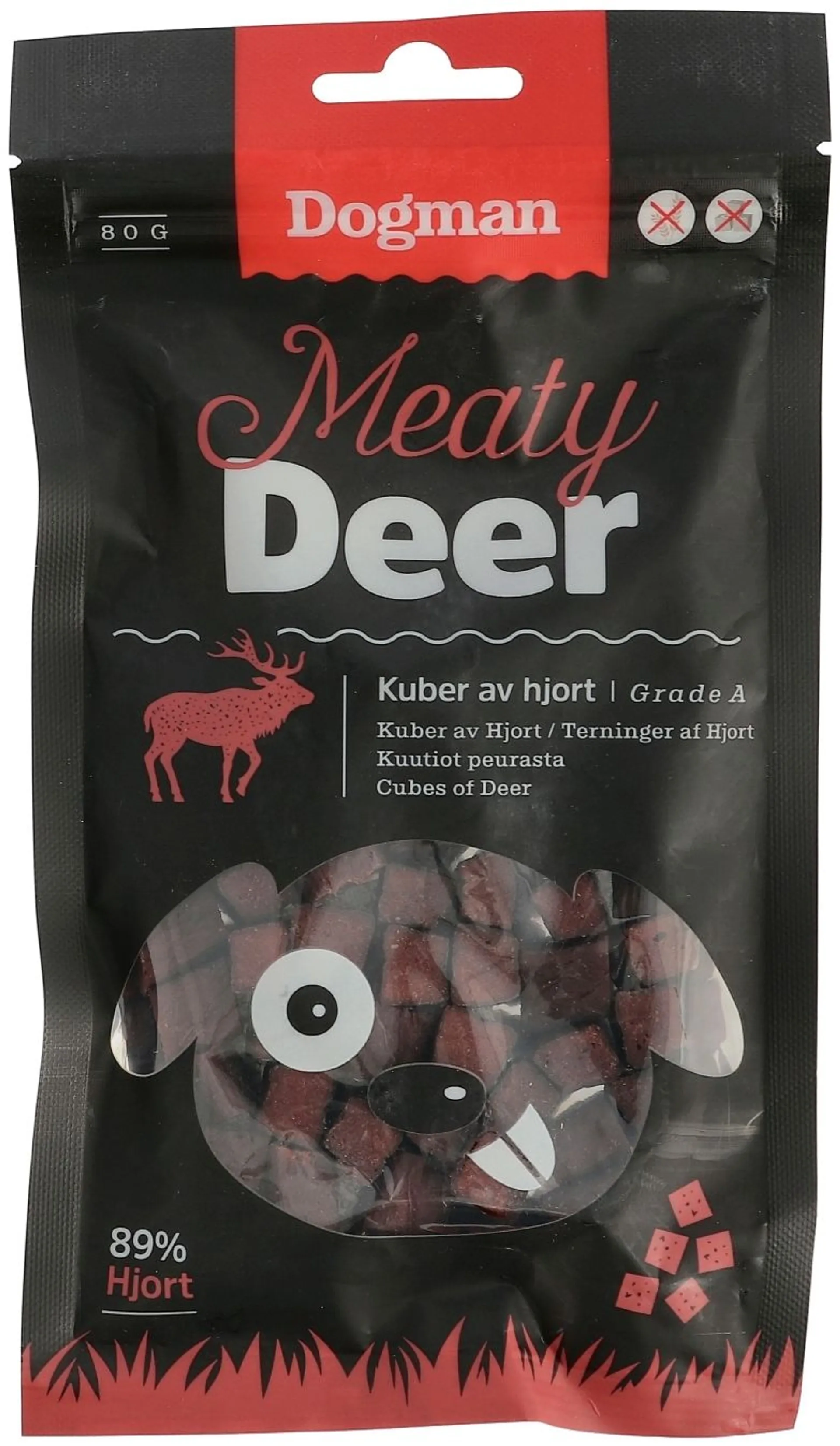 Dogman Meaty Deer Kuutiot peurasta 80g