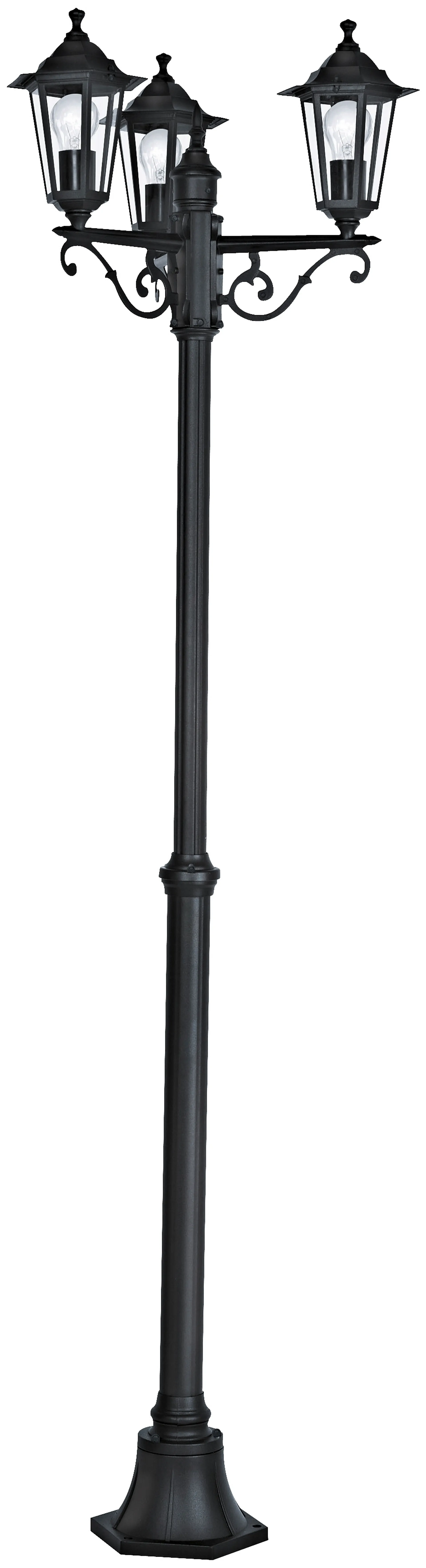 Eglo ulkopylväsvalaisin Laterna 192cm 3-osainen musta - 1