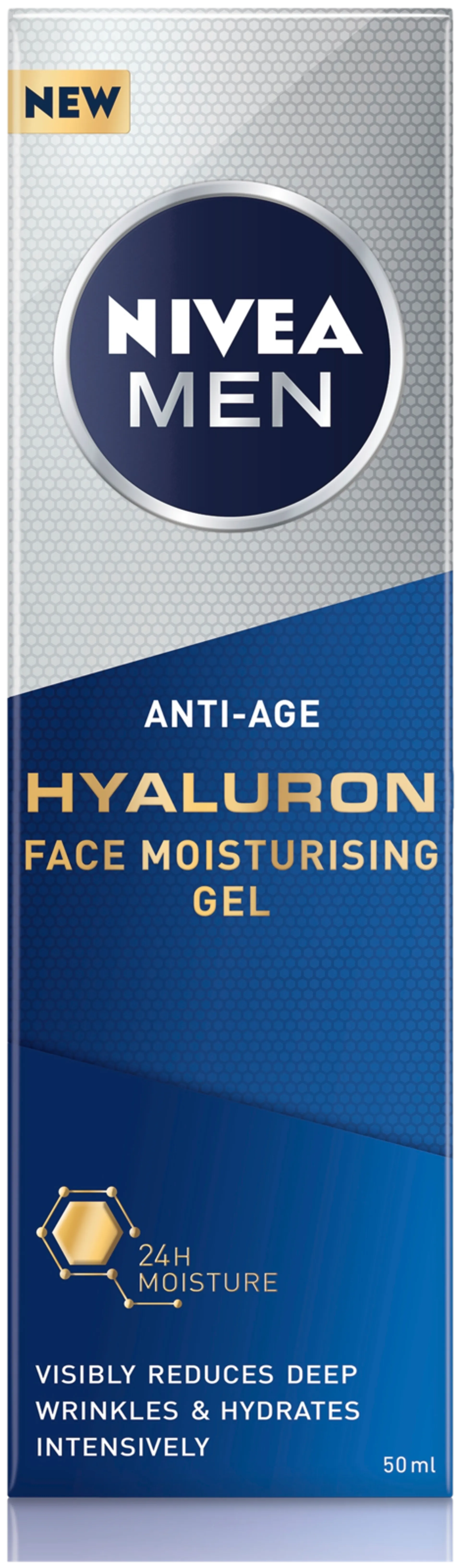 NIVEA MEN 50ml Anti-Age Hyaluron Face Moisturising Gel -kasvogeeli