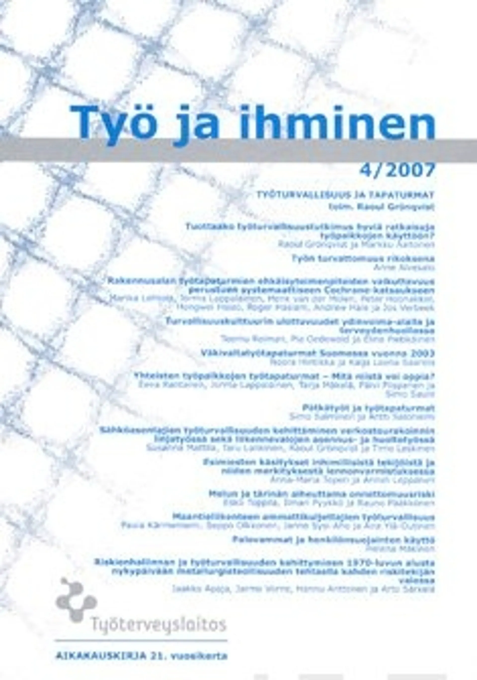 Työ ja ihminen 4/2007