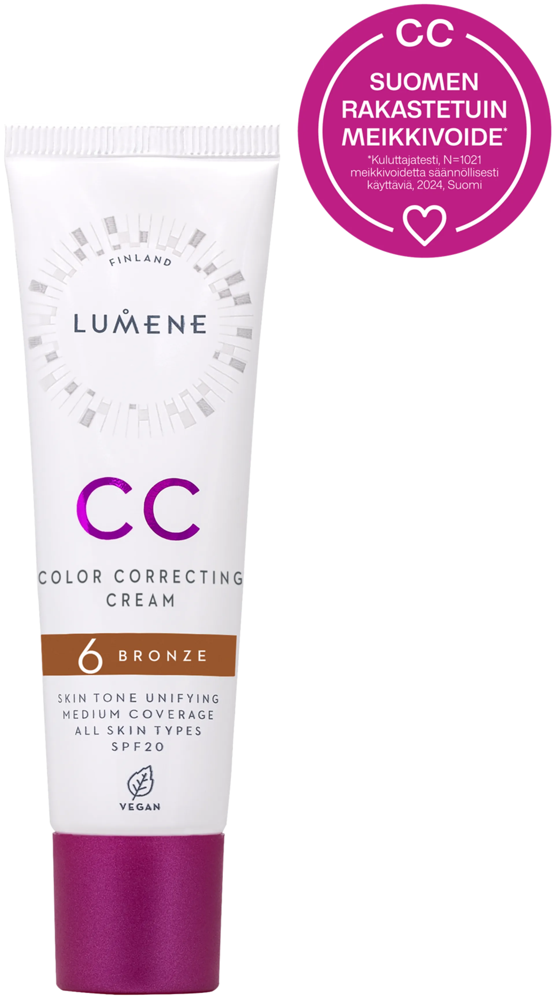 Lumene CC Color Correcting Meikkivoide SK20 6 Bronze 30 ml