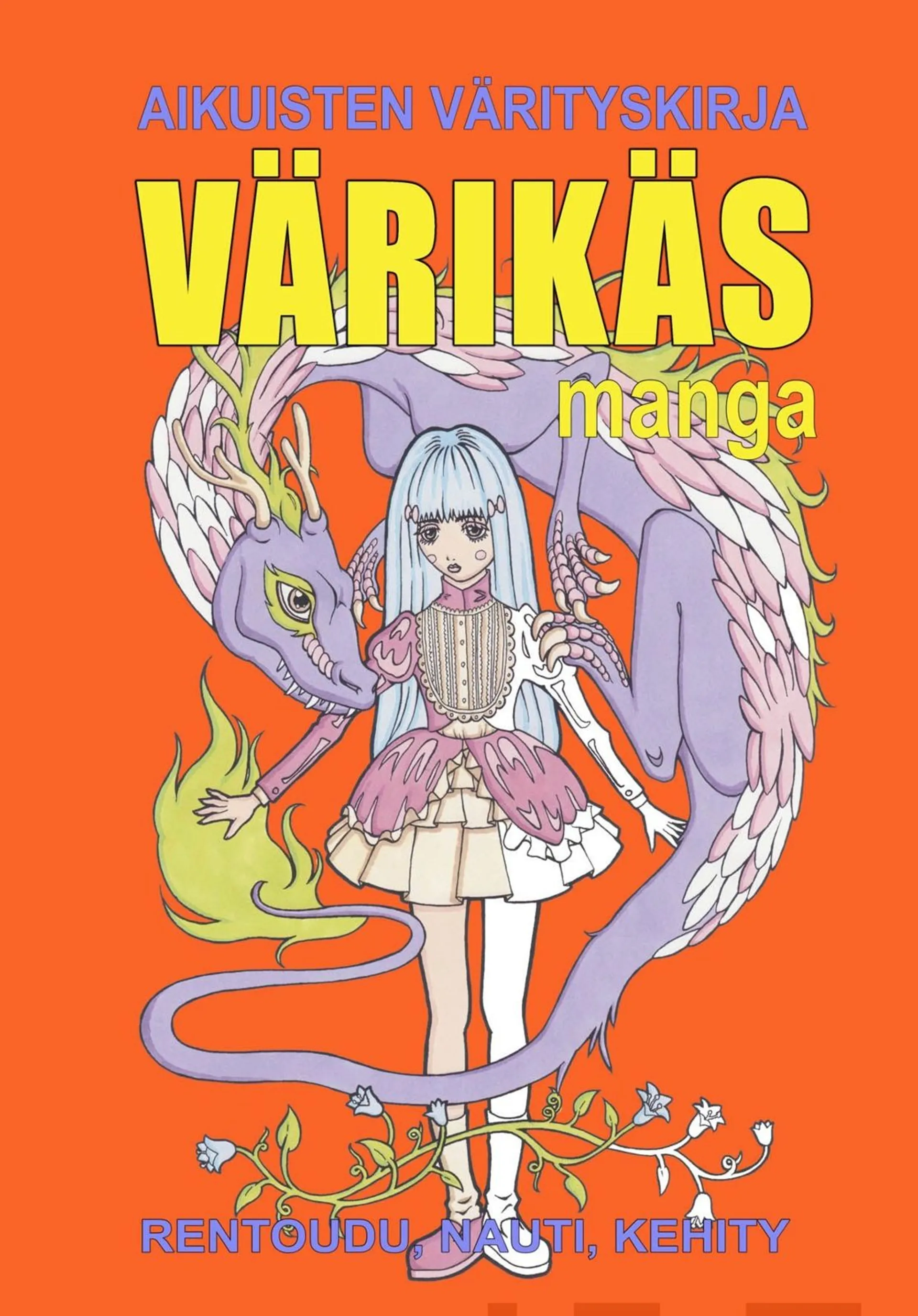 Värikäs manga - Aikuisten värityskirja