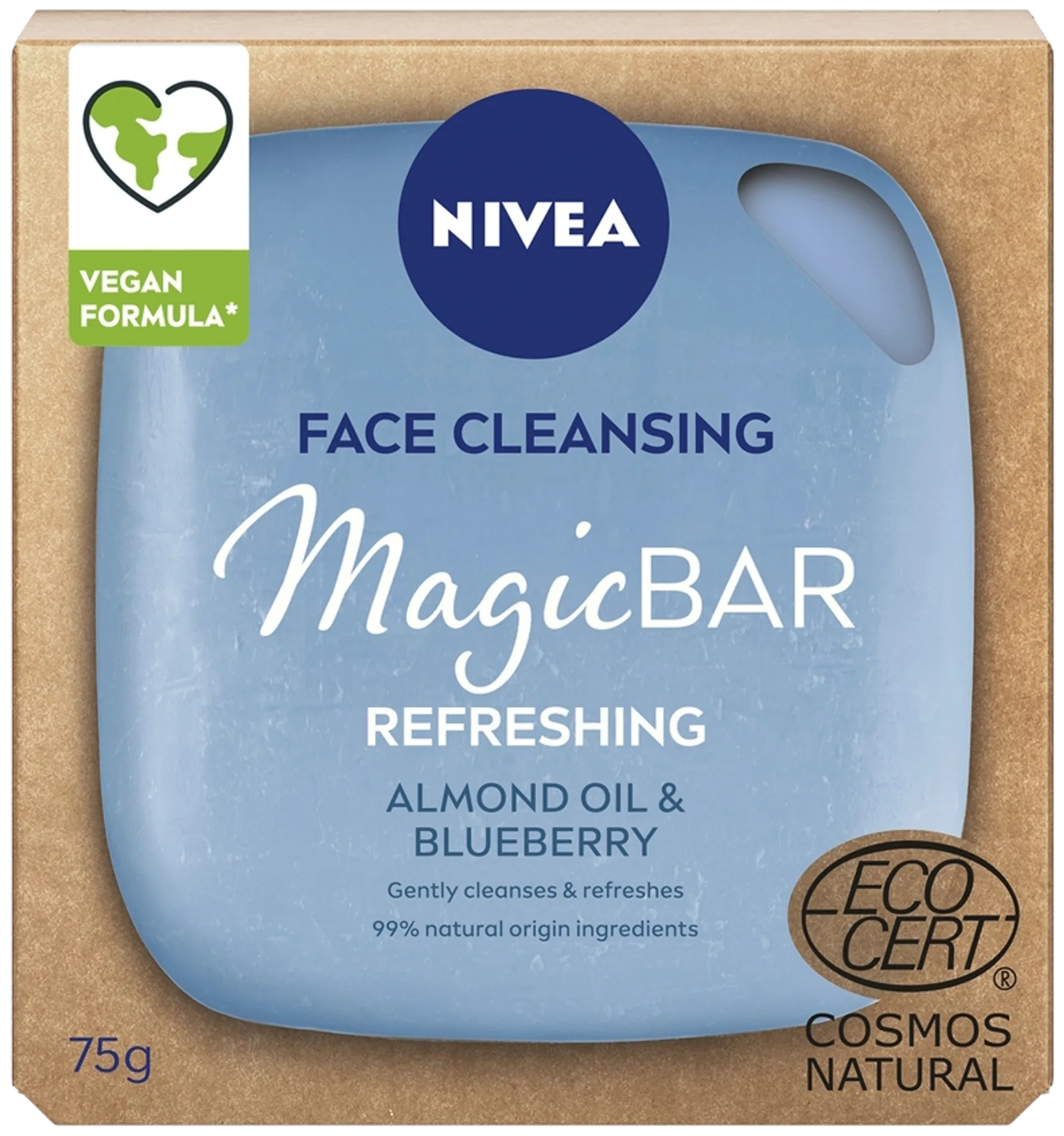 NIVEA 75g MagicBAR Refreshing Cleansing Bar -kasvosaippua