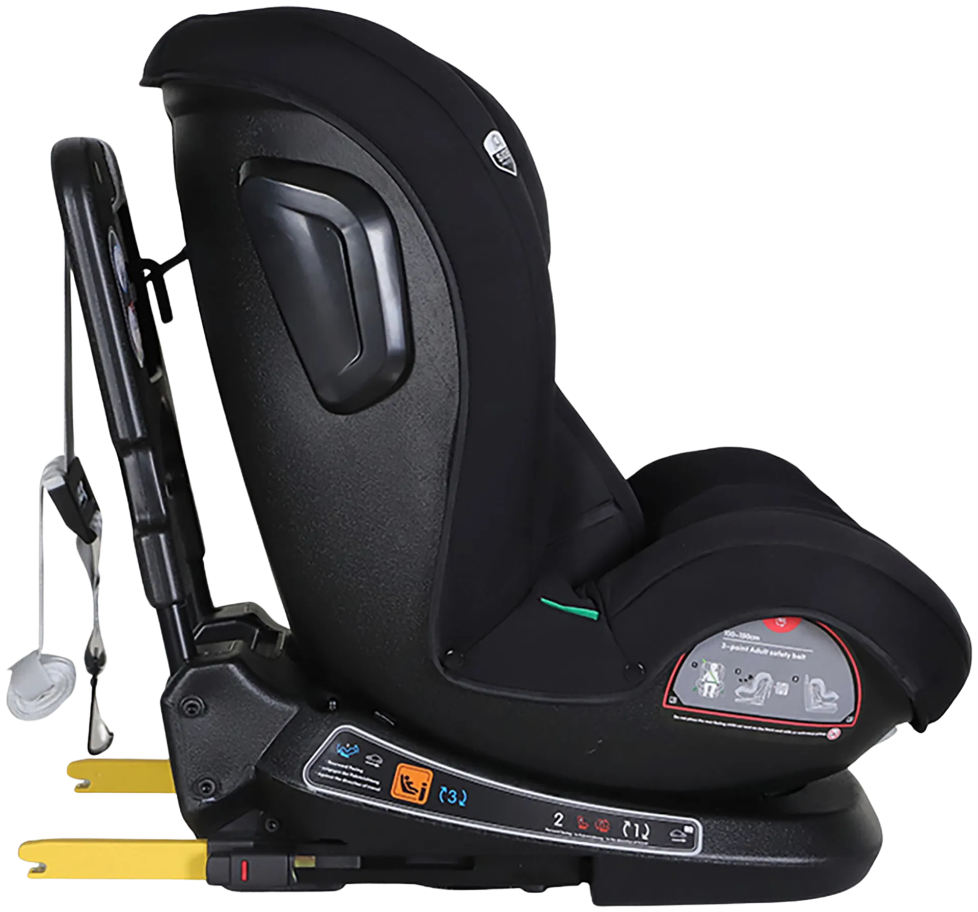 Kikid Turvaistuin Premium 40-150cm i-Size 360 ISOFIX R129, musta - 6