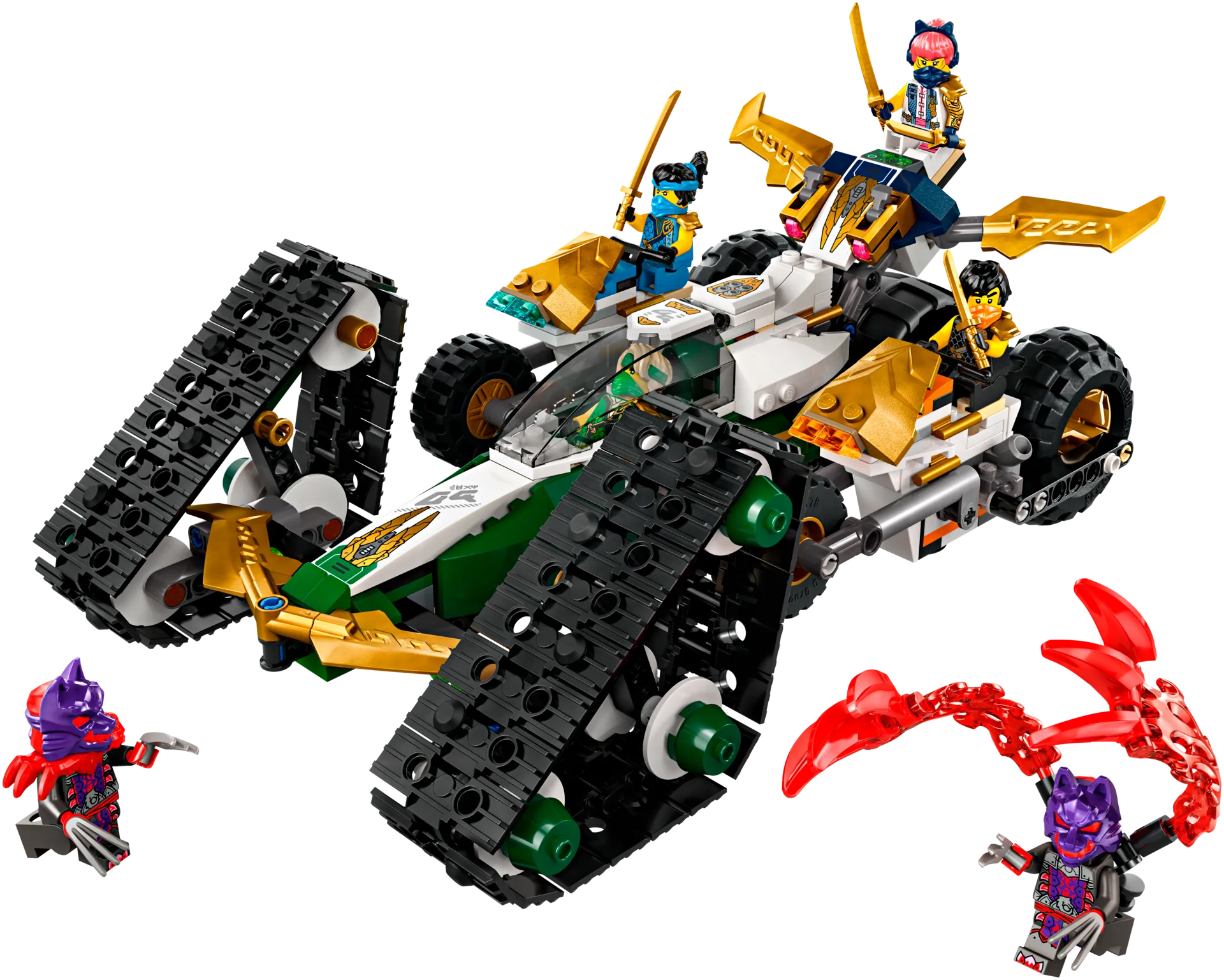 LEGO Ninjago 71820 Ninjatiimin monitoimiajoneuvo 4in1-lelu - 4