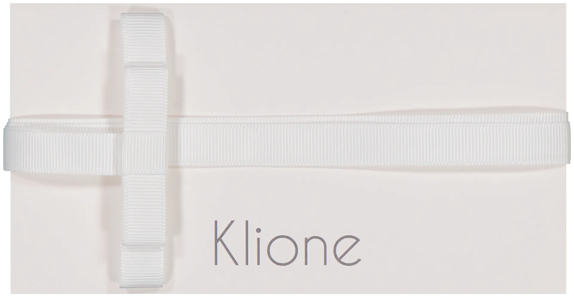 Klione vauvojen kastenauha KLN2318-000 valkoinen