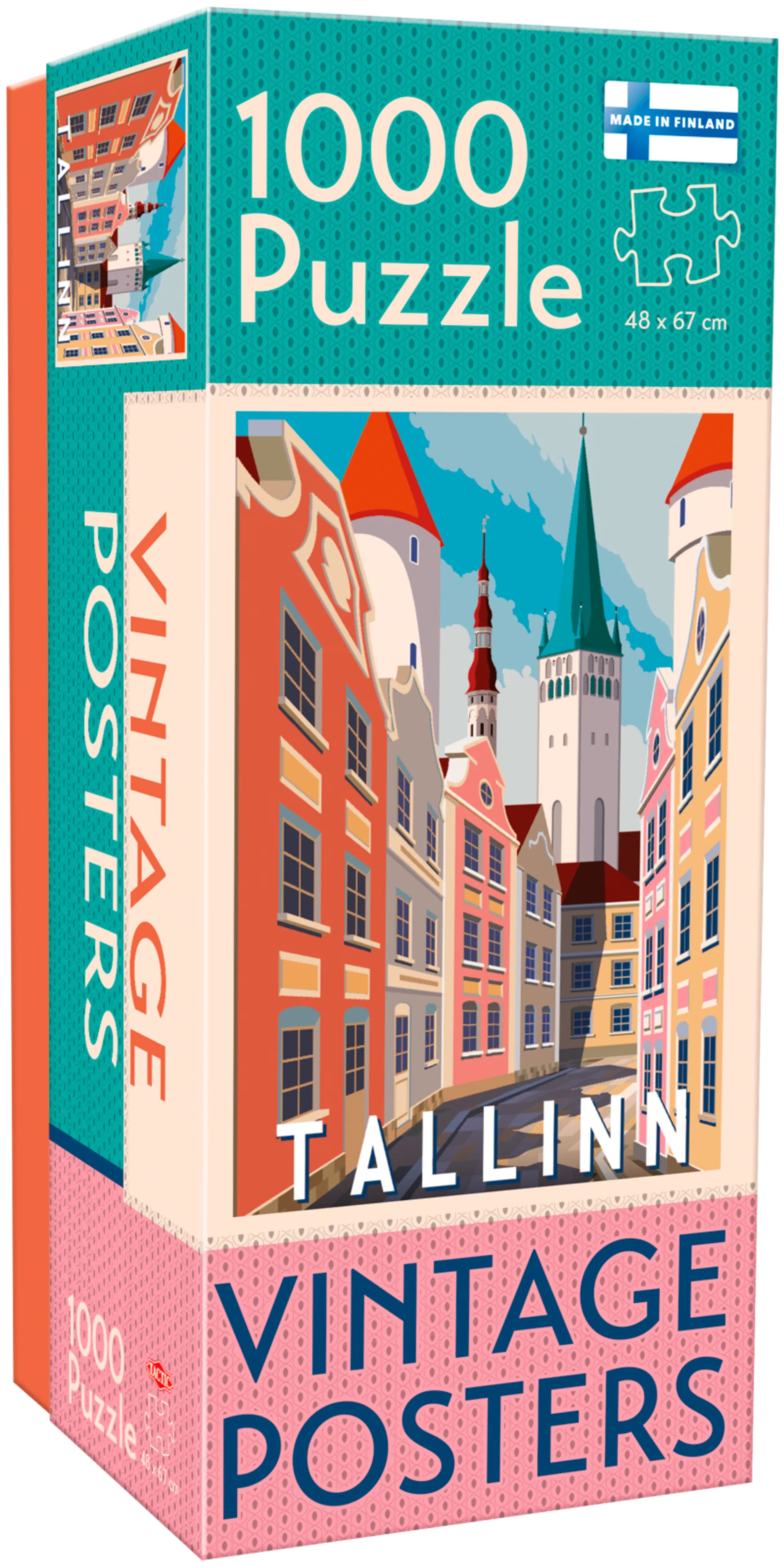 Tactic palapeli Vintage Posters Tallinna 1000 palaa - 1