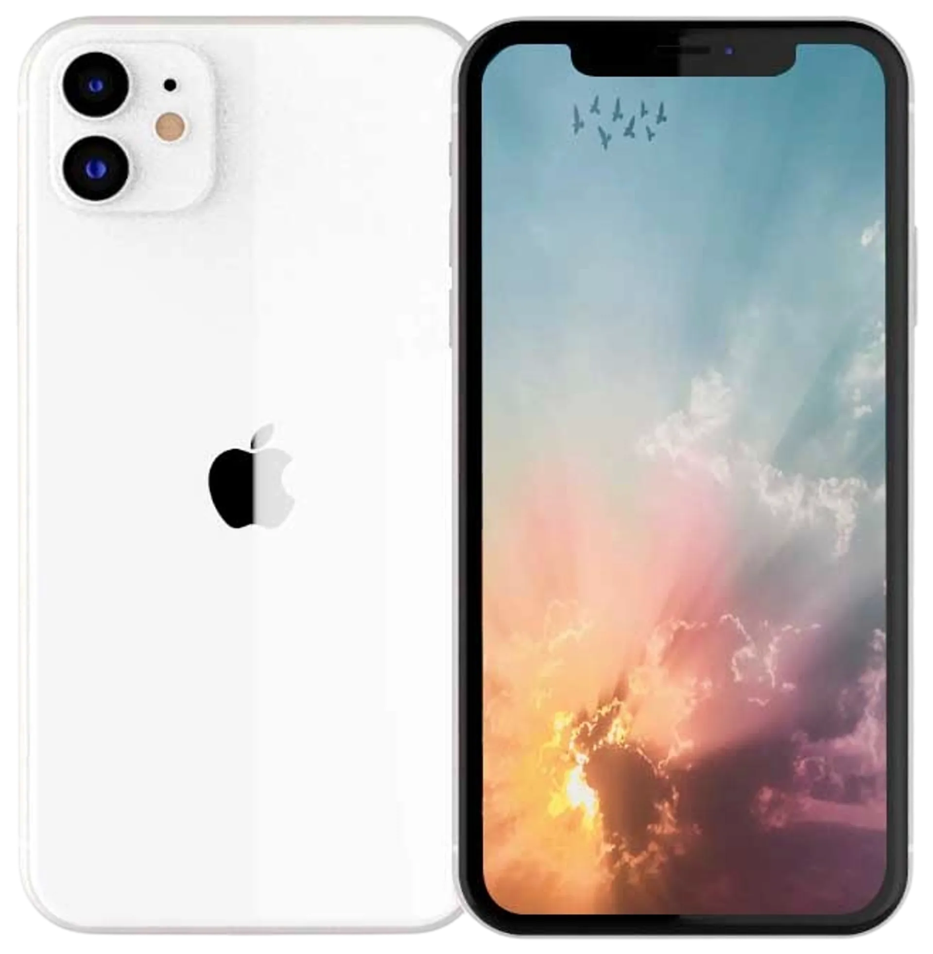 Apple iPhone 11 128GB älypuhelin White, tehdashuollettu, käytetty puhelin